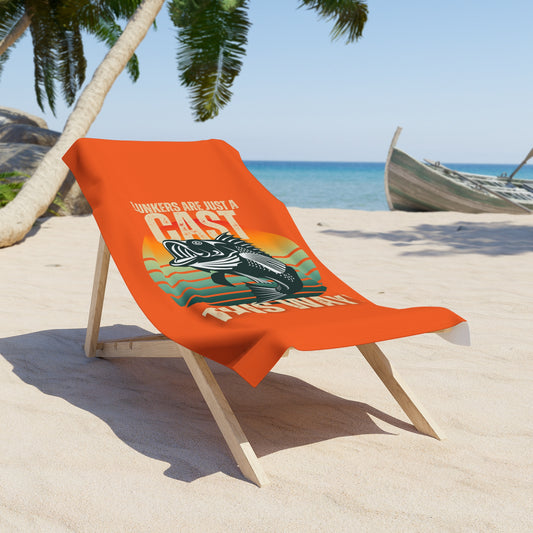 Oak Grove Expressions Beach Towel Big Size | Lunkers are Just a Cast This Way