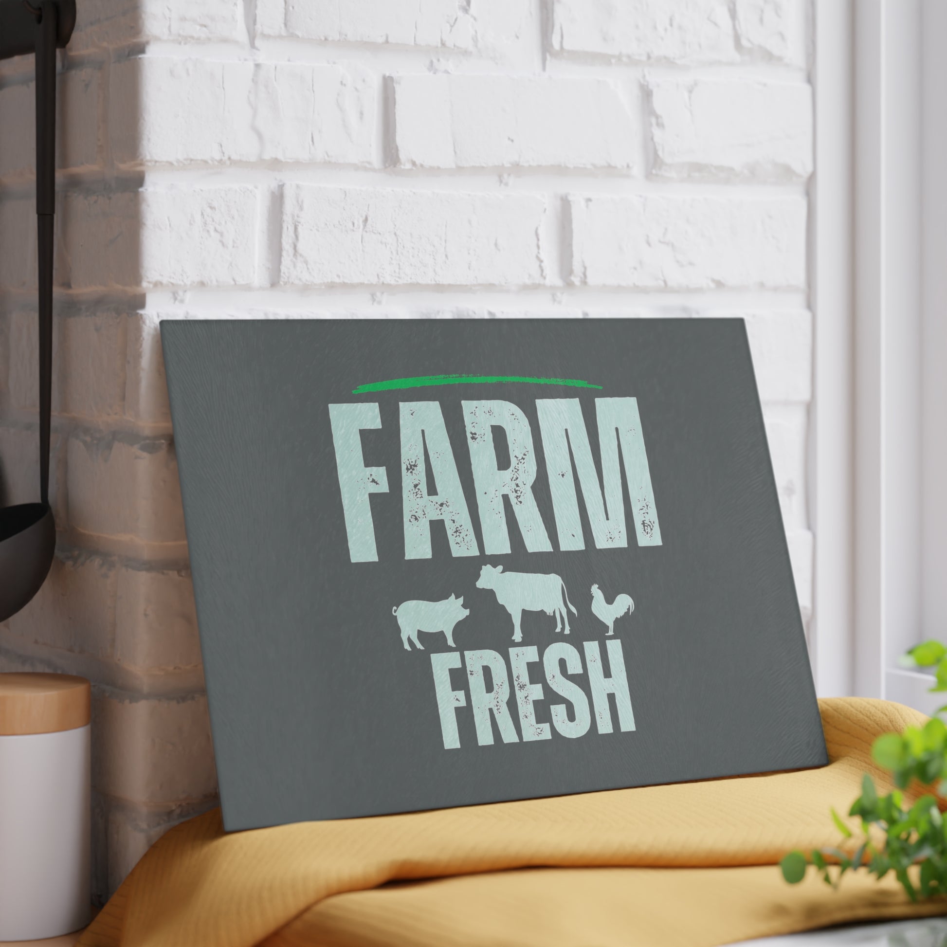 Glass Cutting Board - Farm Fresh