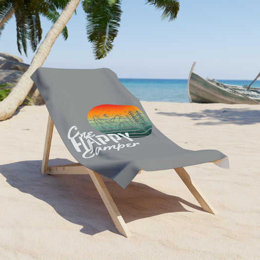 Oak Grove Expressions Beach Towel Big Size | One Happy Camper