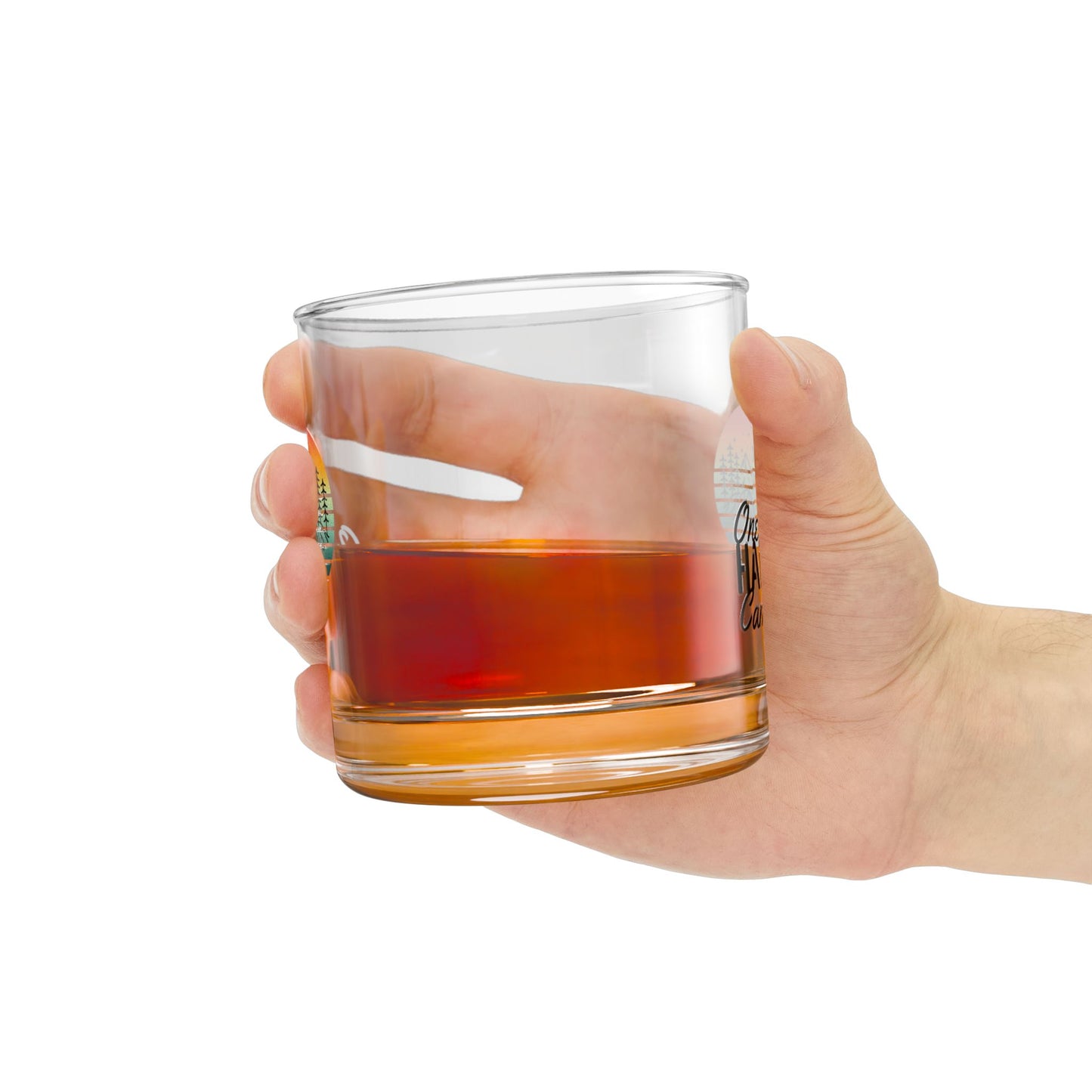 Rocks Glass, 10oz - One Happy Camper