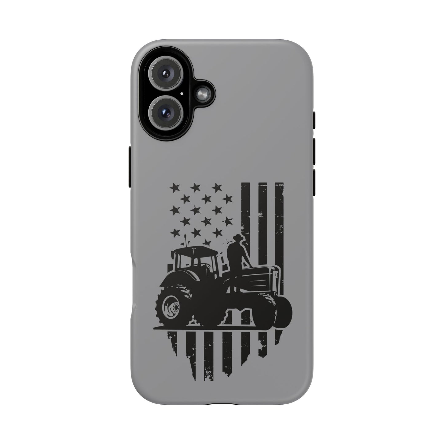 Cell Phone Case | USA Tractor, Distressed Flag | For iPhone, Samsung Galaxy, and Google Pixel