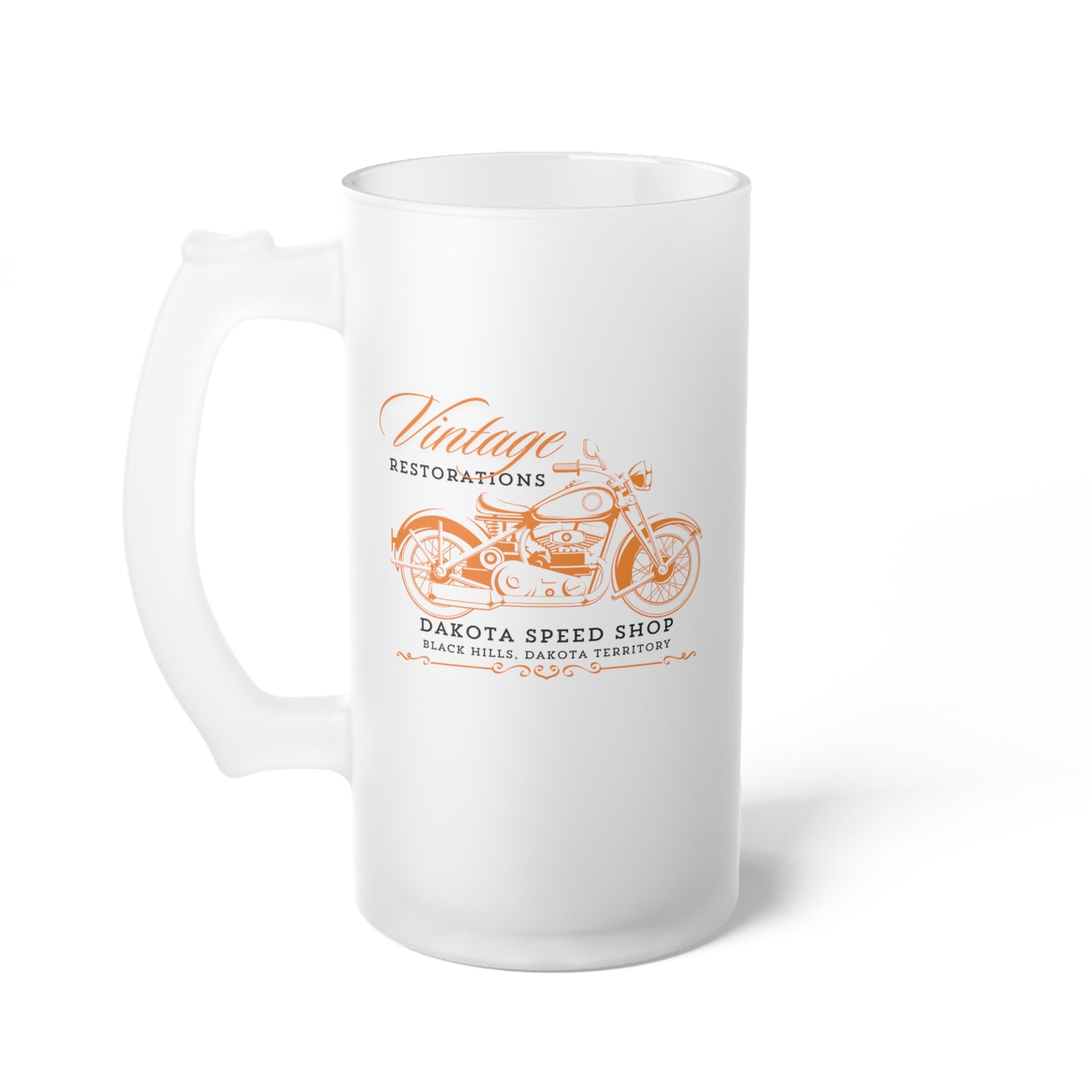 Frosted Glass Beer Mug - Vintage Restoration