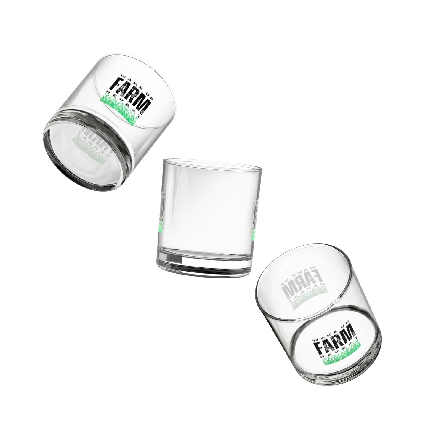 Rocks Glass, 10oz - Wake Up Farm Repeat