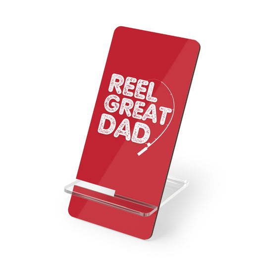 Reel Great Dad, Cell Phone Stand for Desk or Nightstand