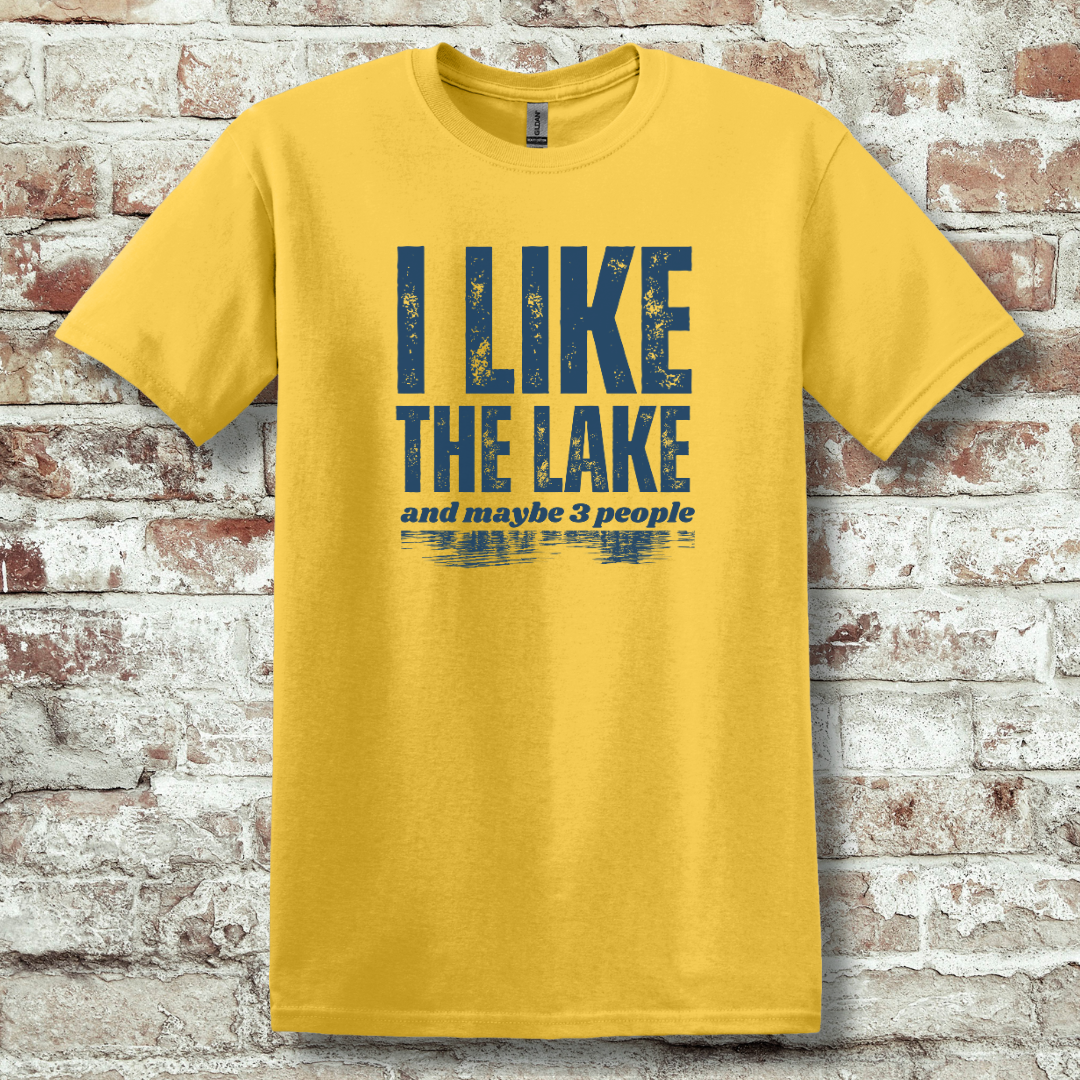This is image of  I Like the Lake T-Shirt version 1