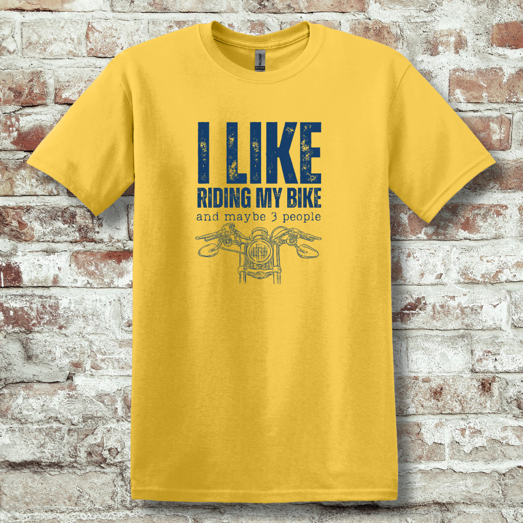 This is image of  I Like Riding My Bike T-Shirt version 3