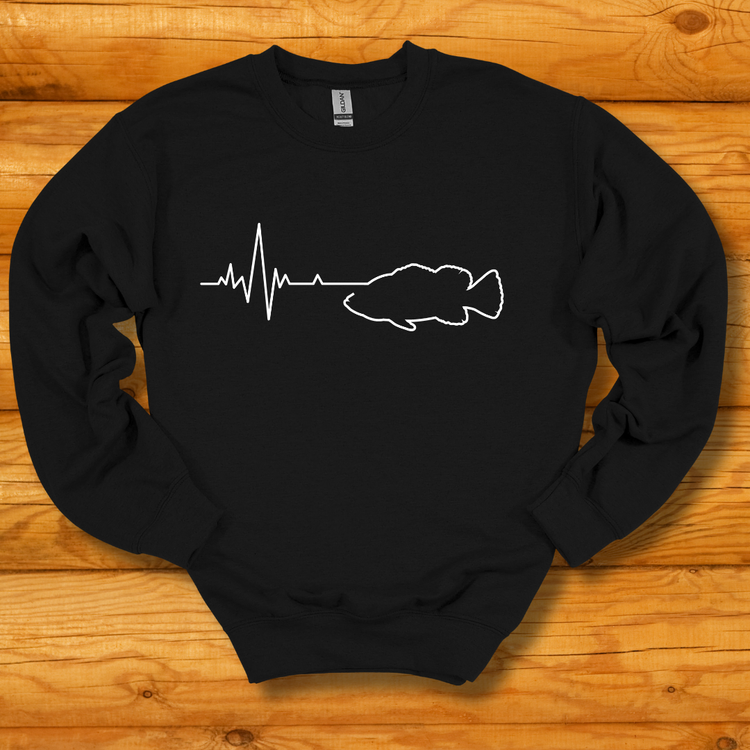 Fishing Heartbeat Sweatshirt | Best Fishing Gifts