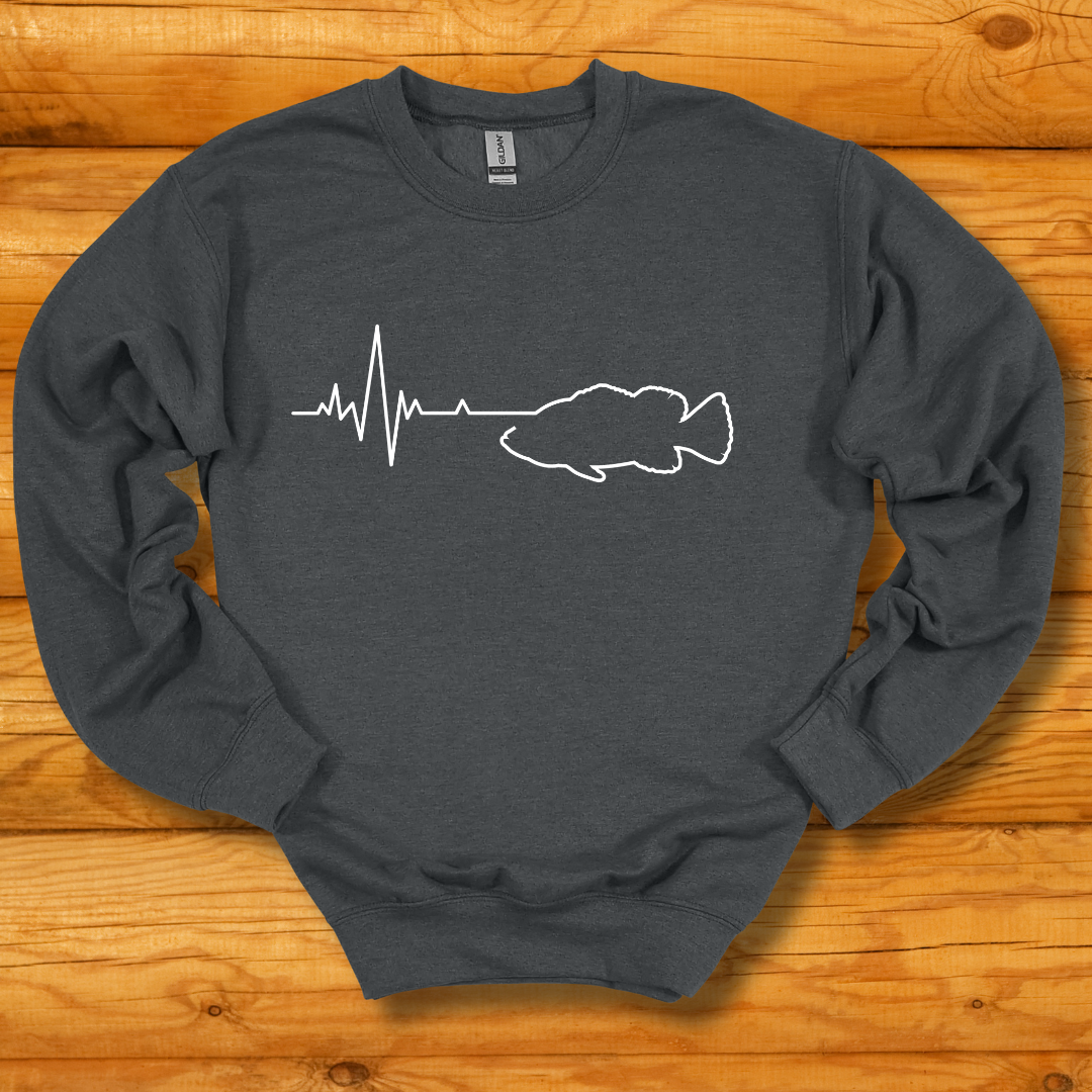 Fishing Heartbeat Sweatshirt | Best Fishing Gifts