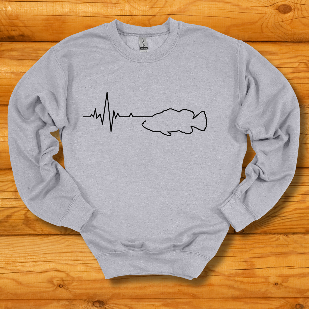 Fishing Heartbeat Sweatshirt | Best Fishing Gifts