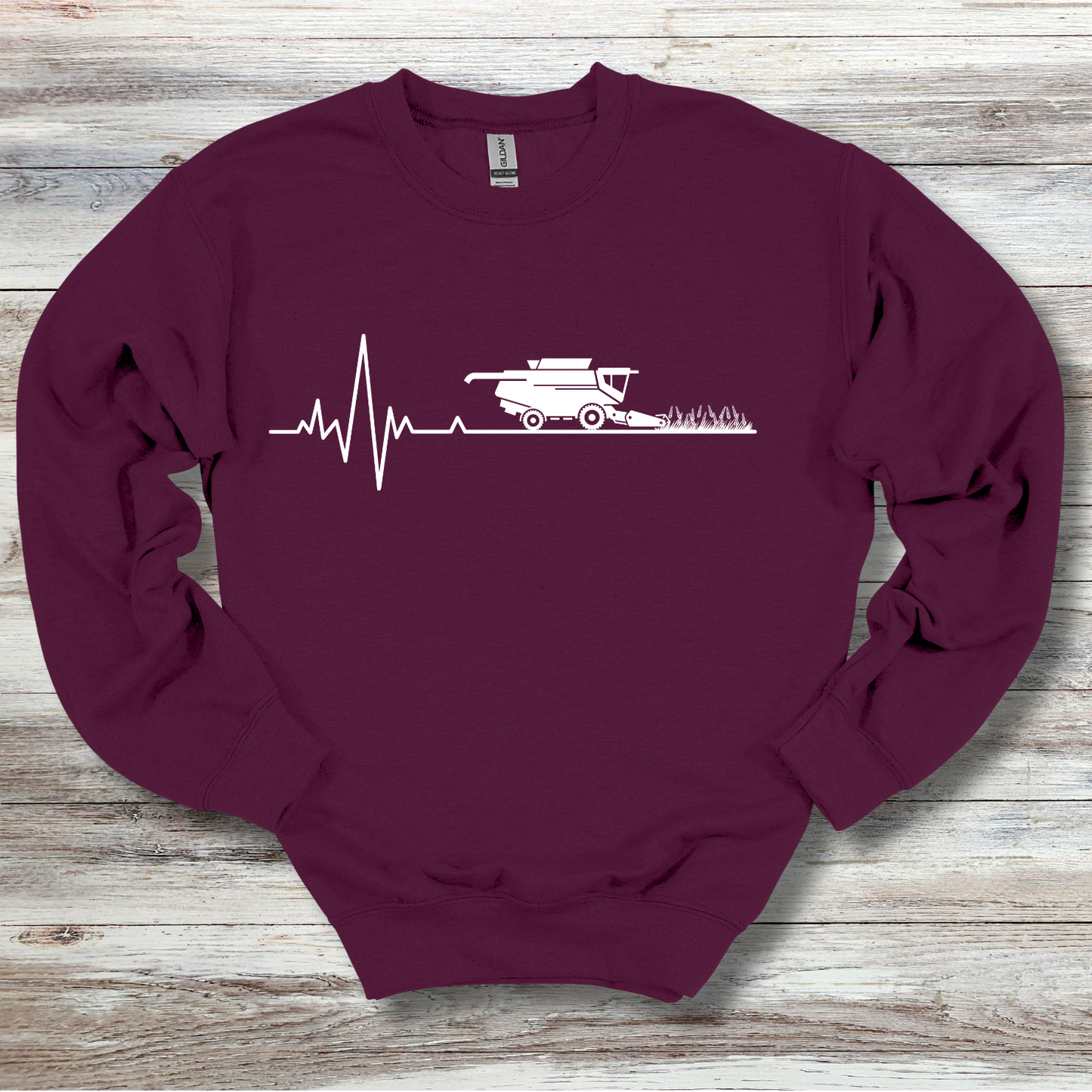 Farming Heartbeat Sweatshirt | Gift for Farmers