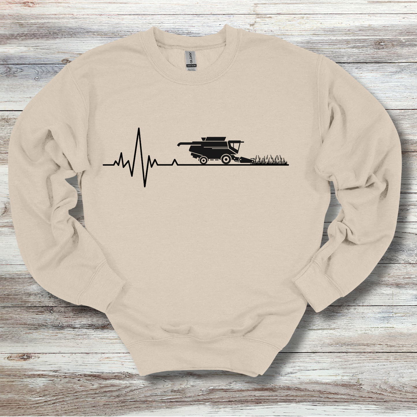 Farming Heartbeat Sweatshirt | Gift for Farmers