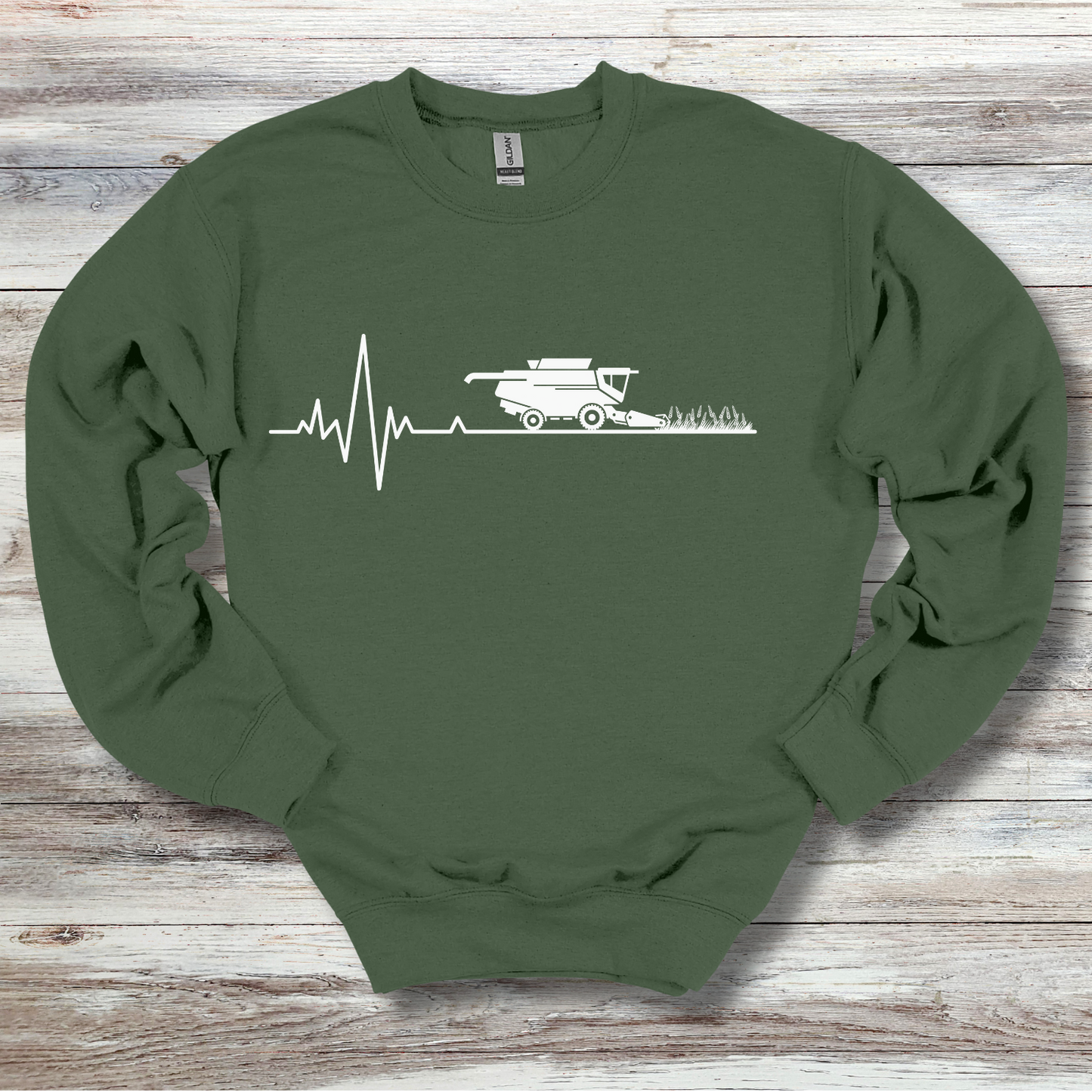 Farming Heartbeat Sweatshirt | Gift for Farmers