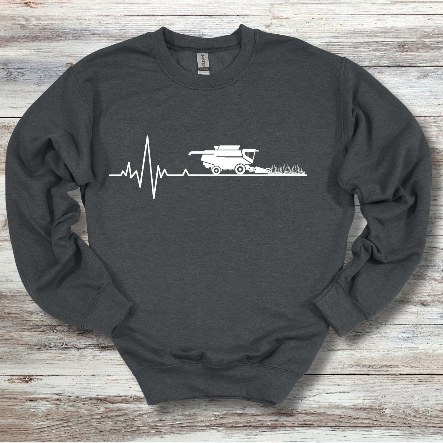 Farming Heartbeat Sweatshirt | Gift for Farmers