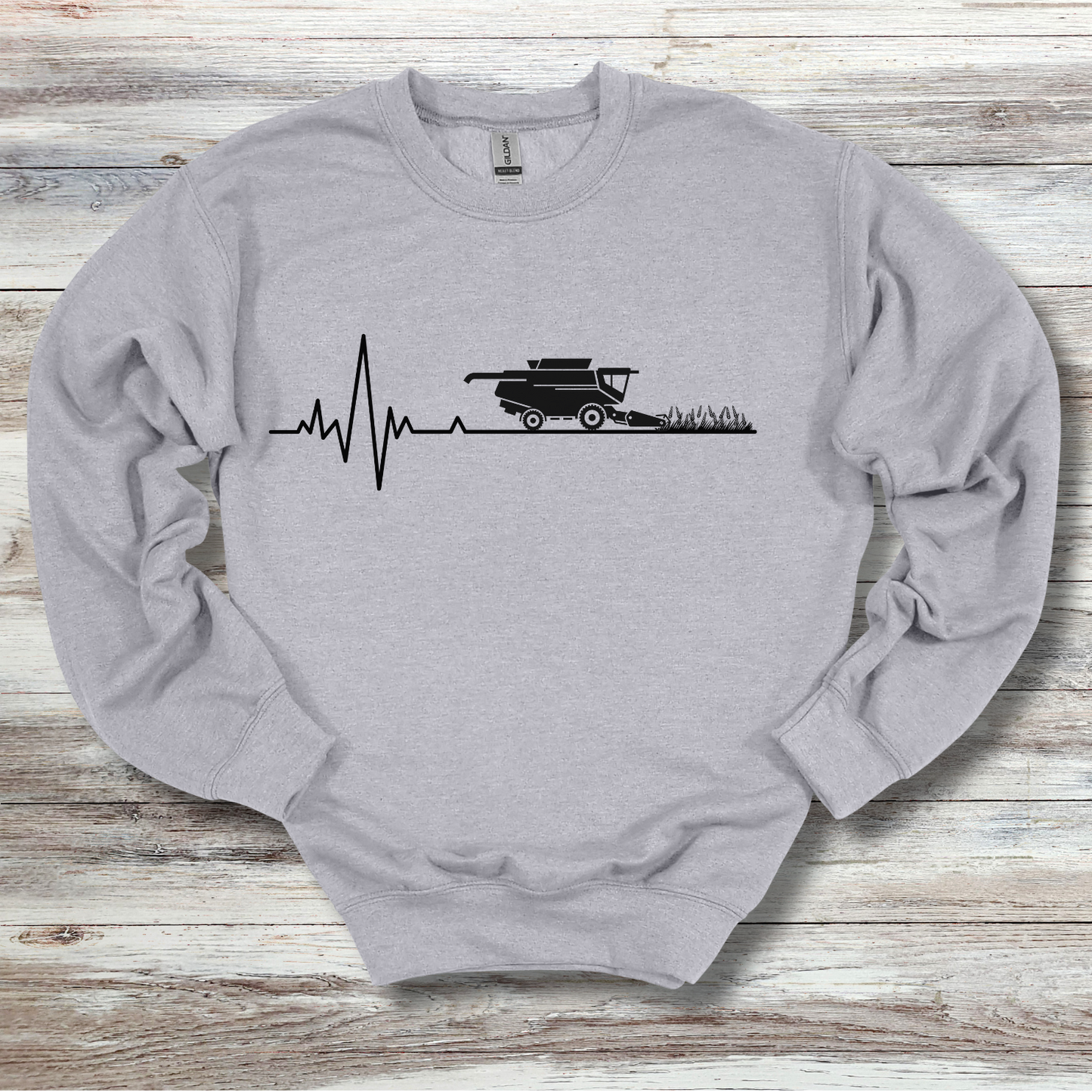 Farming Heartbeat Sweatshirt | Gift for Farmers