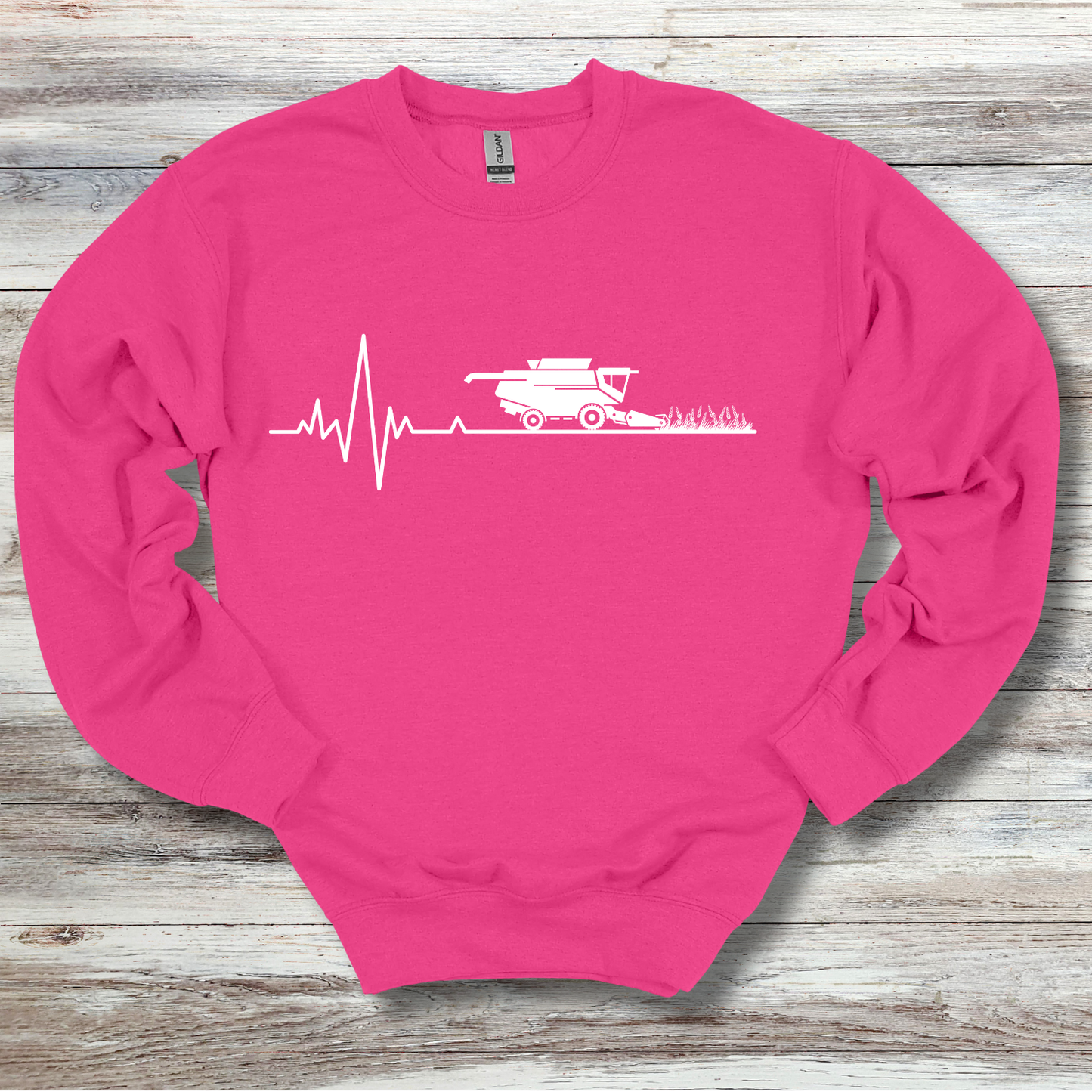 Farming Heartbeat Sweatshirt | Gift for Farmers