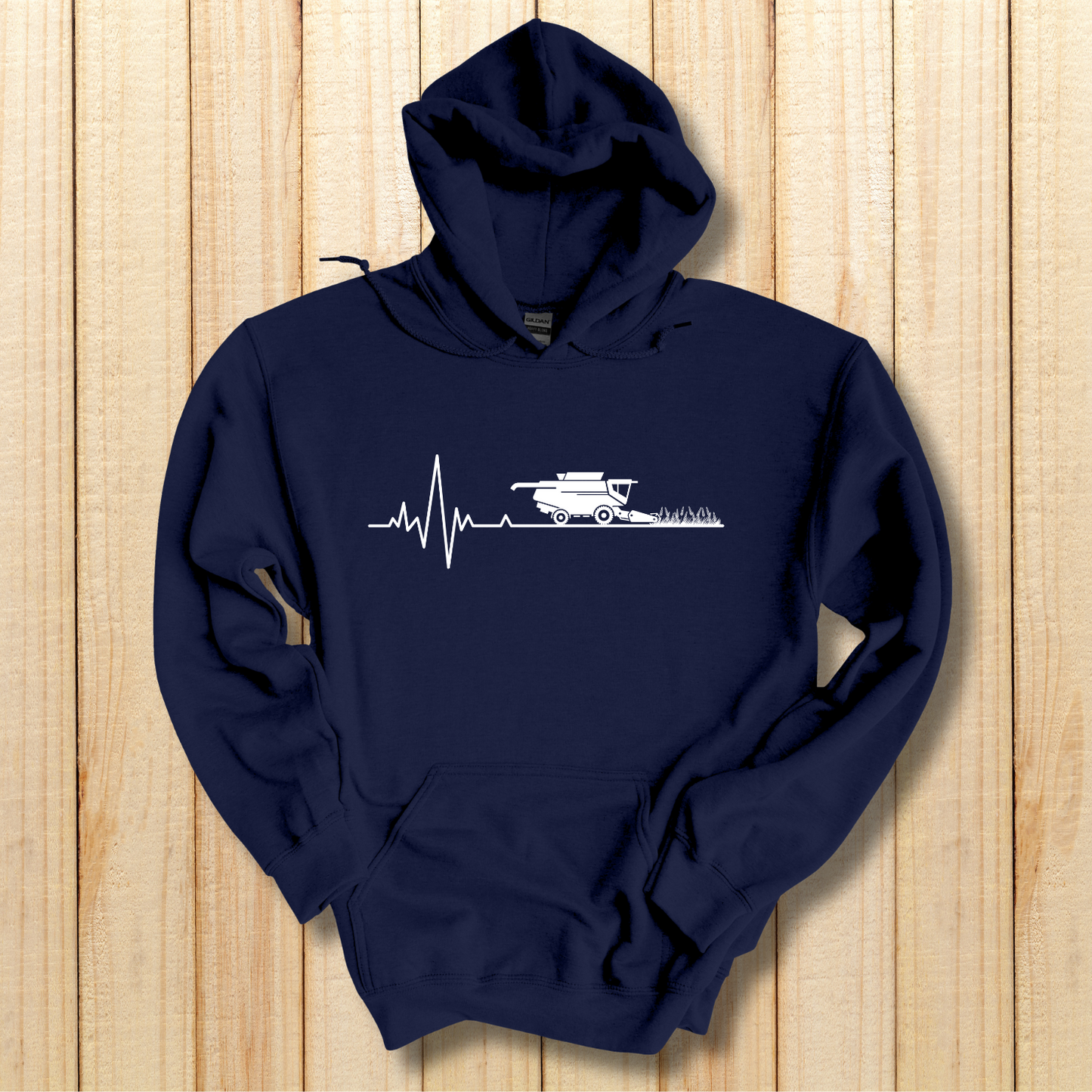 Farming Heartbeat Hoodie | Farmer Gift