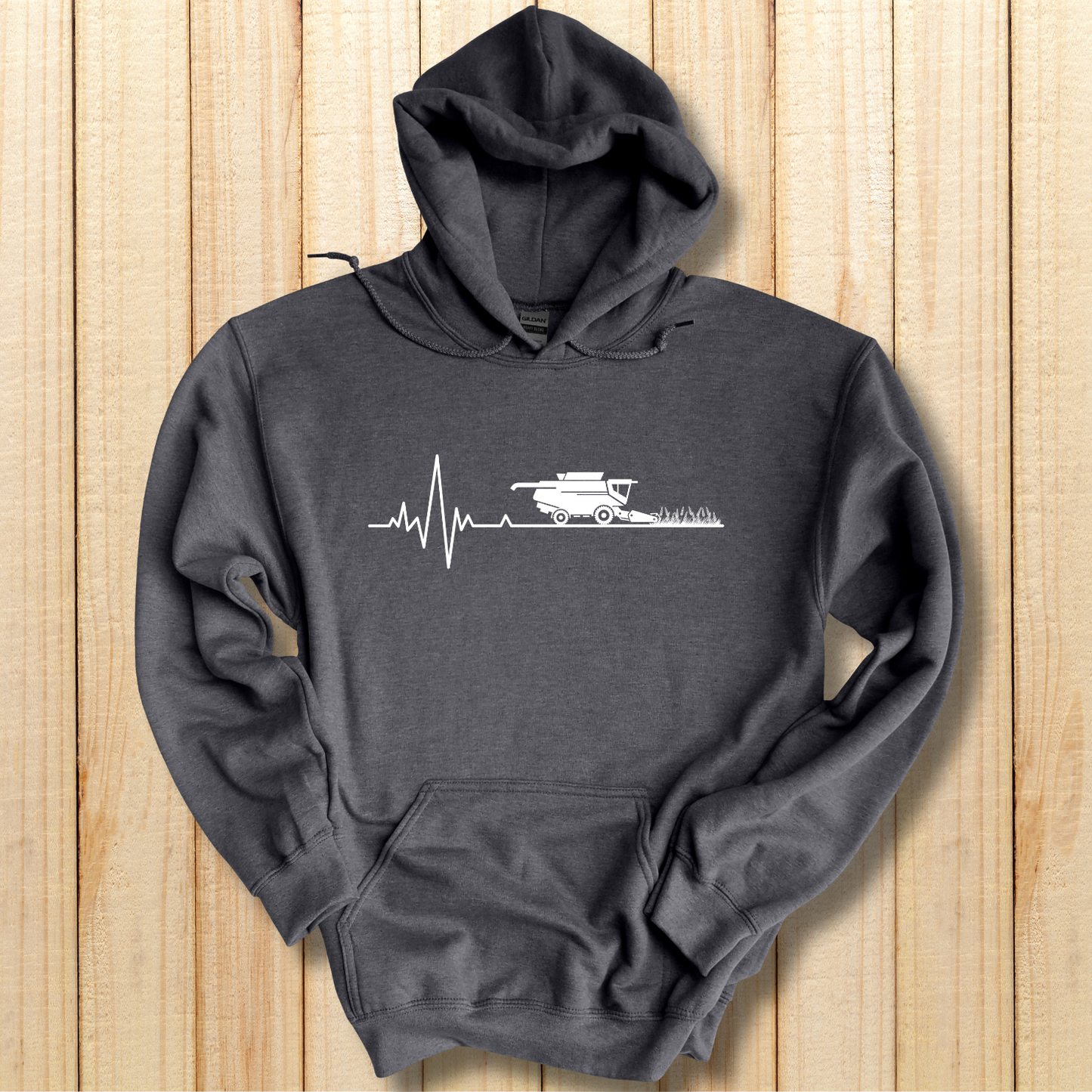 Farming Heartbeat Hoodie | Farmer Gift