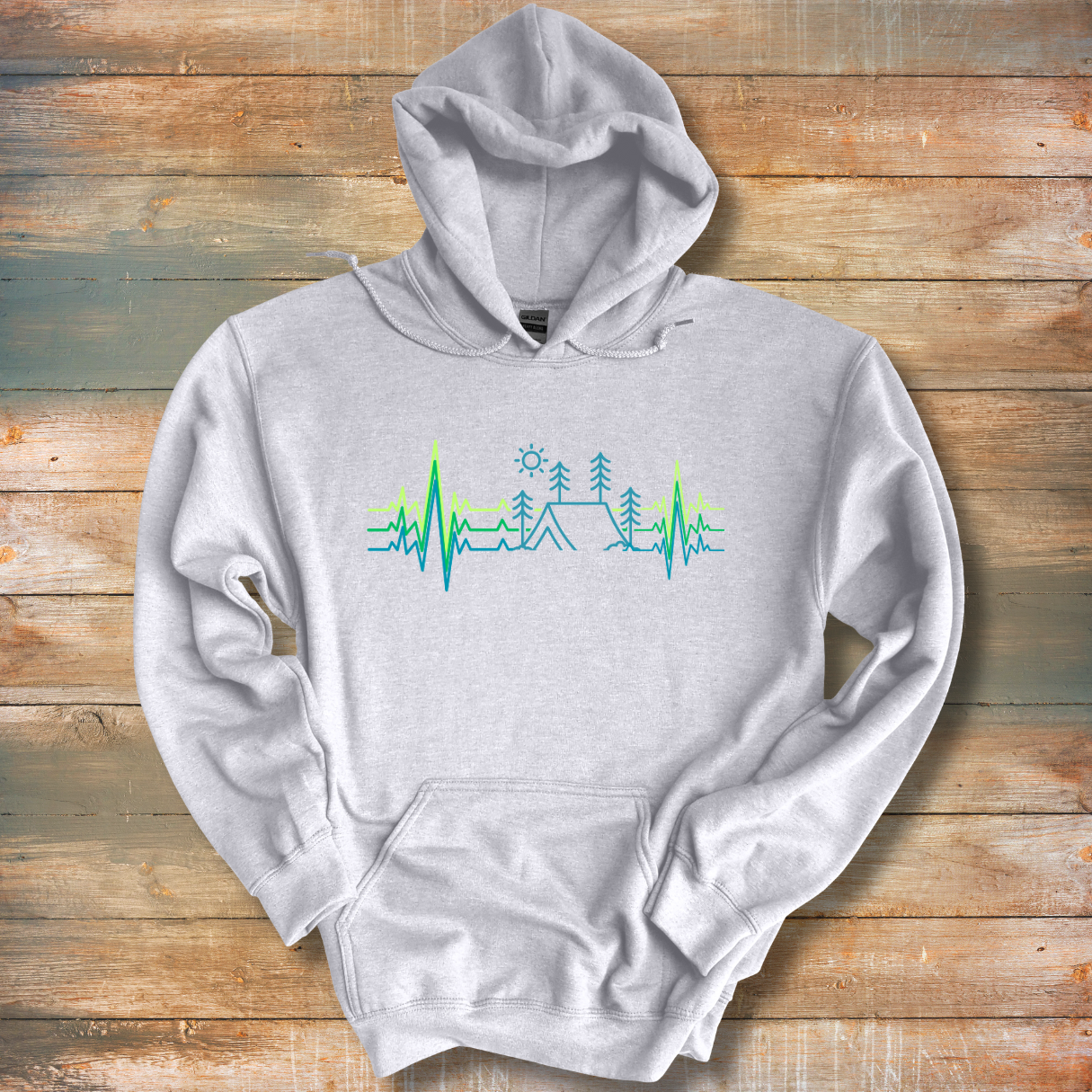 Camping Heartbeat Hoodie | Camping Gift Ideas