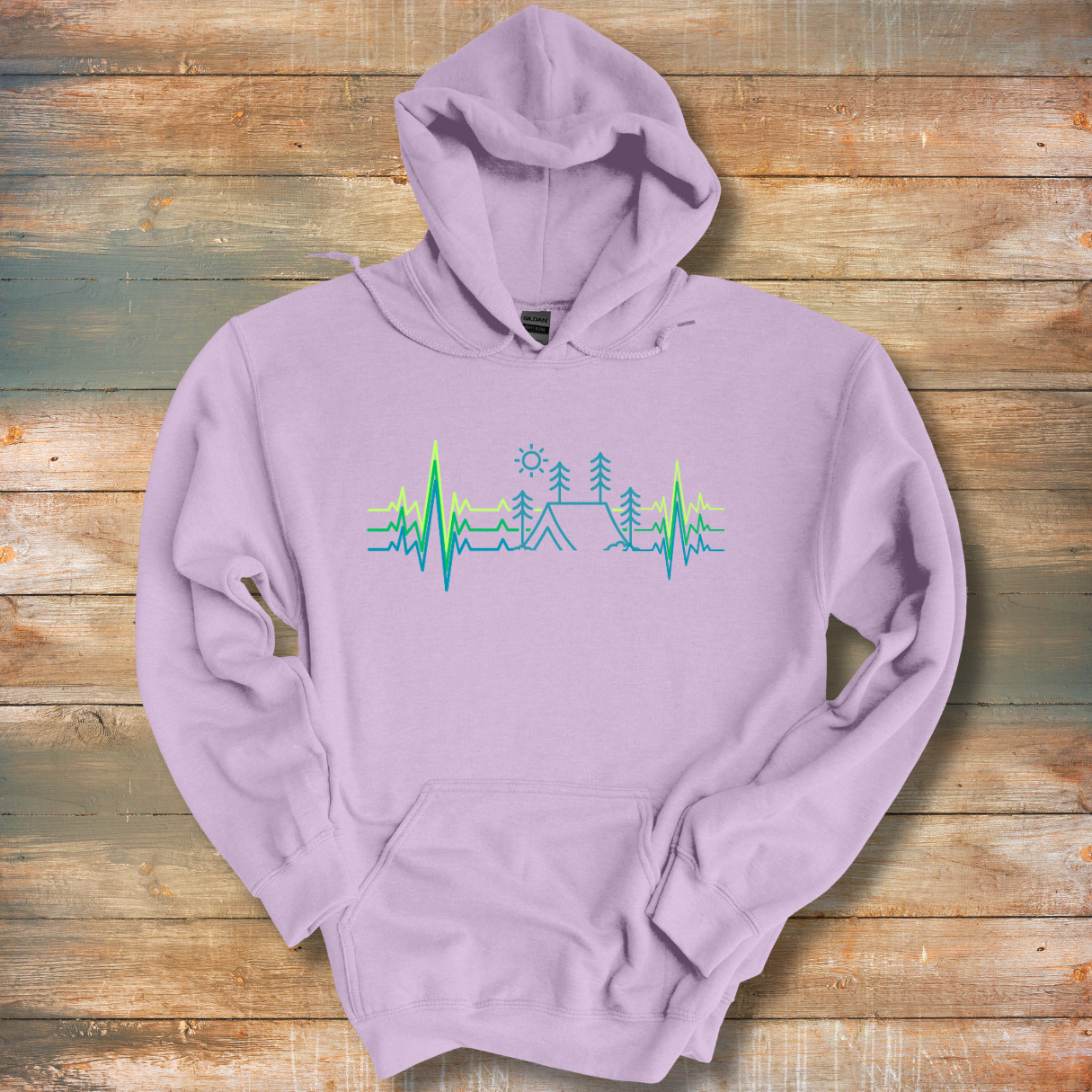 Camping Heartbeat Hoodie | Camping Gift Ideas