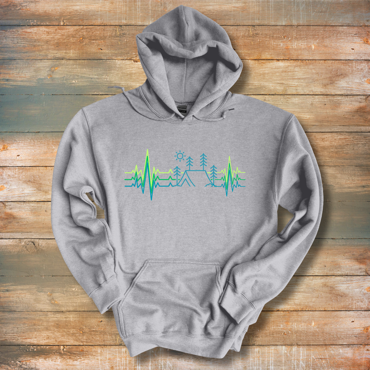 Camping Heartbeat Hoodie | Camping Gift Ideas
