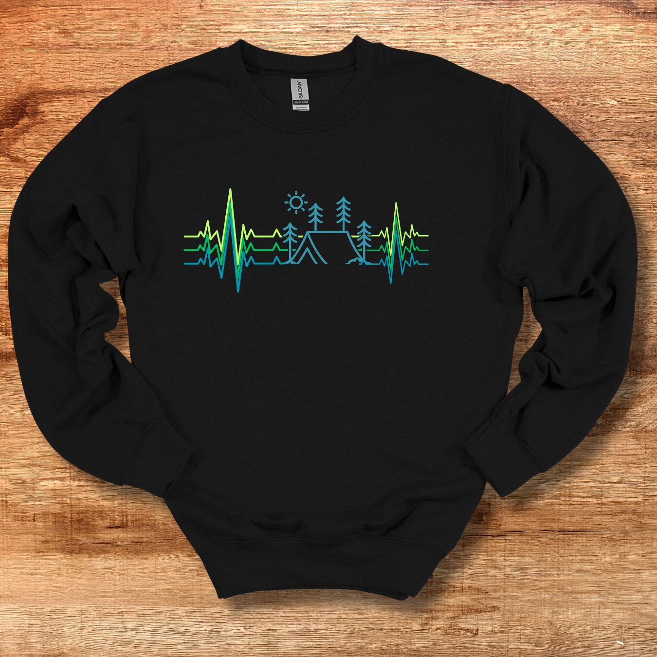 Camping Heartbeat Sweatshirt | Camping Gift Ideas
