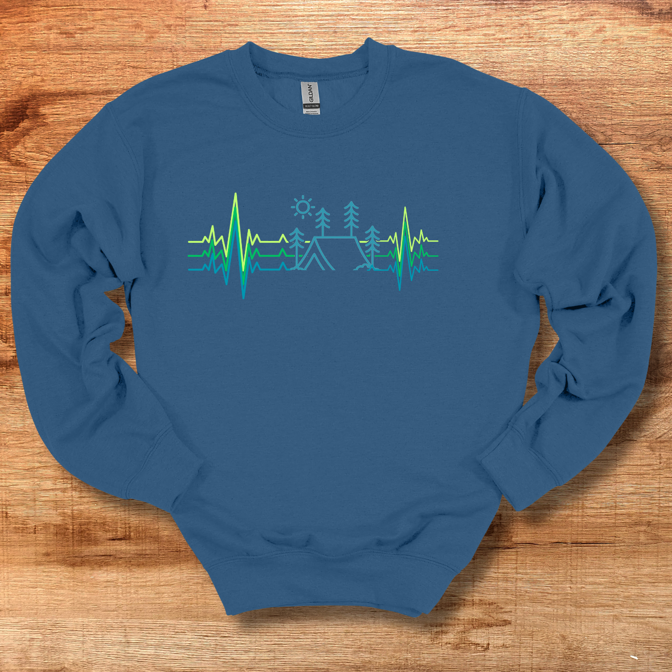 Camping Heartbeat Sweatshirt | Camping Gift Ideas