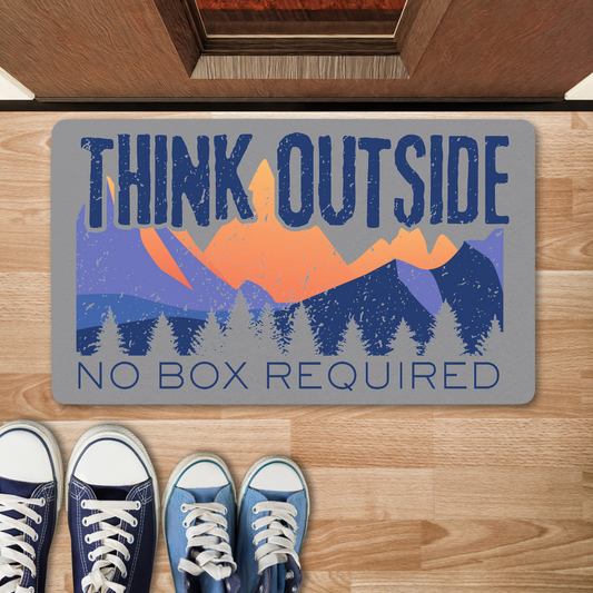 Think Outside Polyester Doormat | Cabin Decor