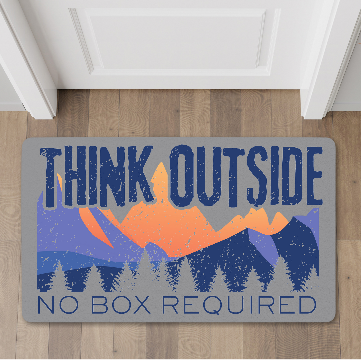 Think Outside Polyester Doormat | Cabin Decor