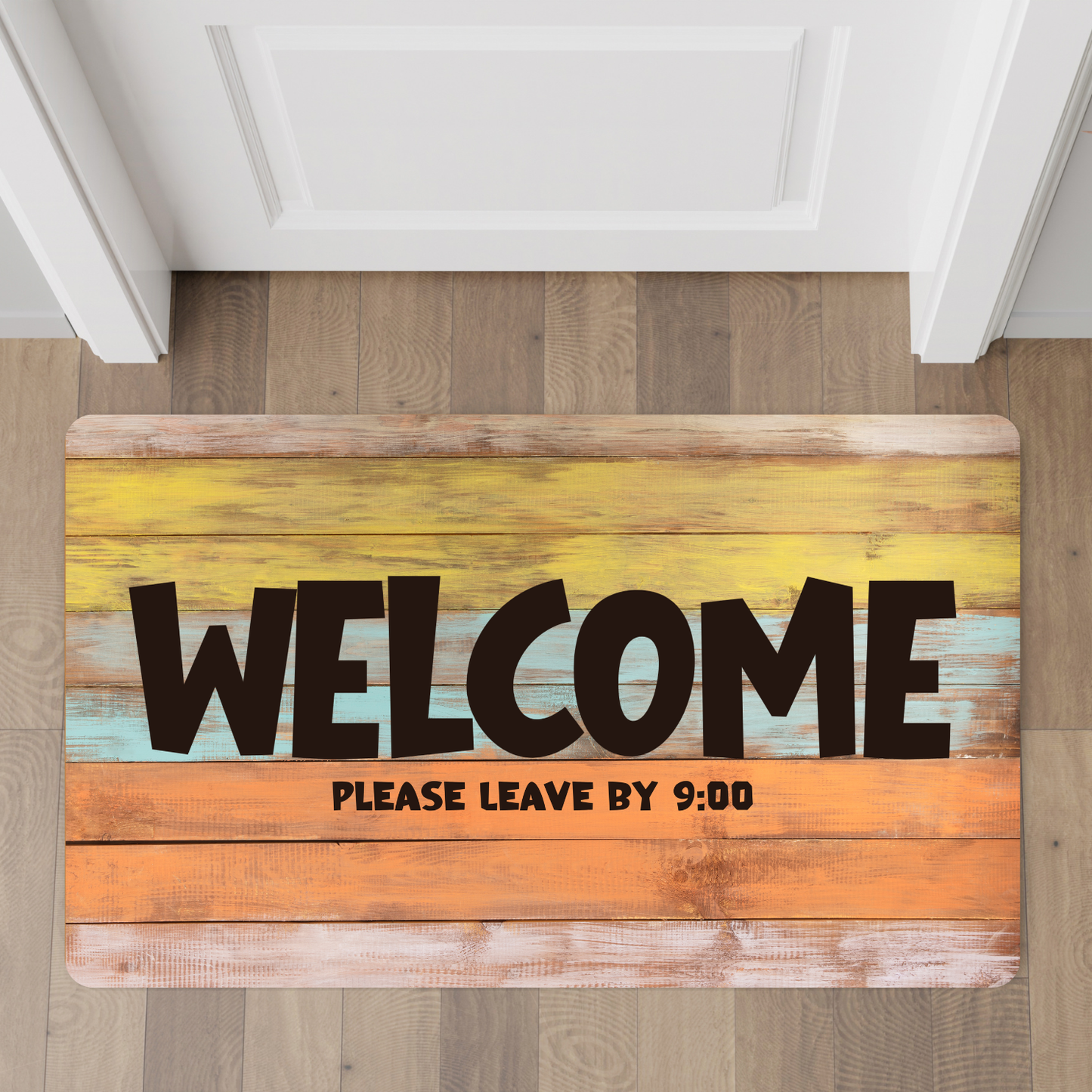 Welcome Please Leave by Nine Polyester Doormat | Funny Doormat
