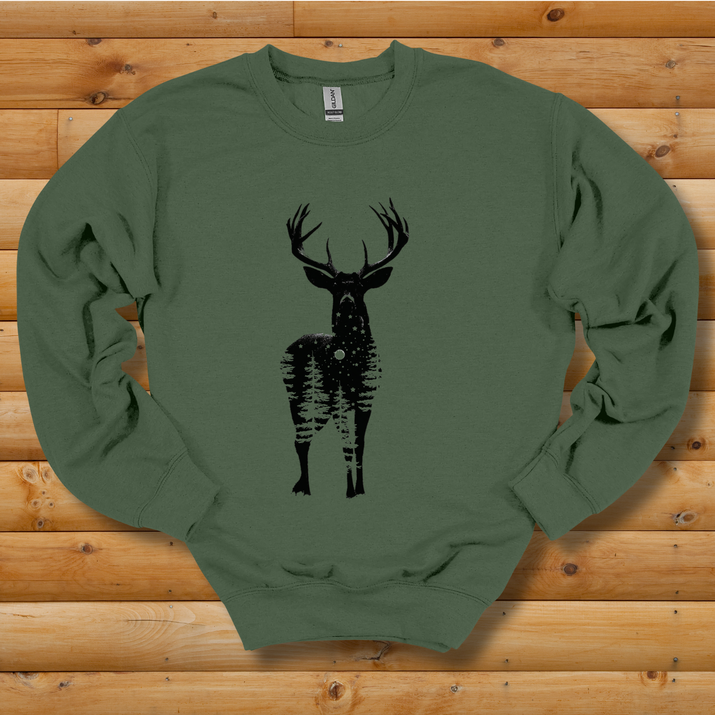 Starry Night Deer Sweatshirt | Hunting Sweatshirts