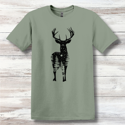 Starry Night Deer T-Shirt | Hunting Shirts