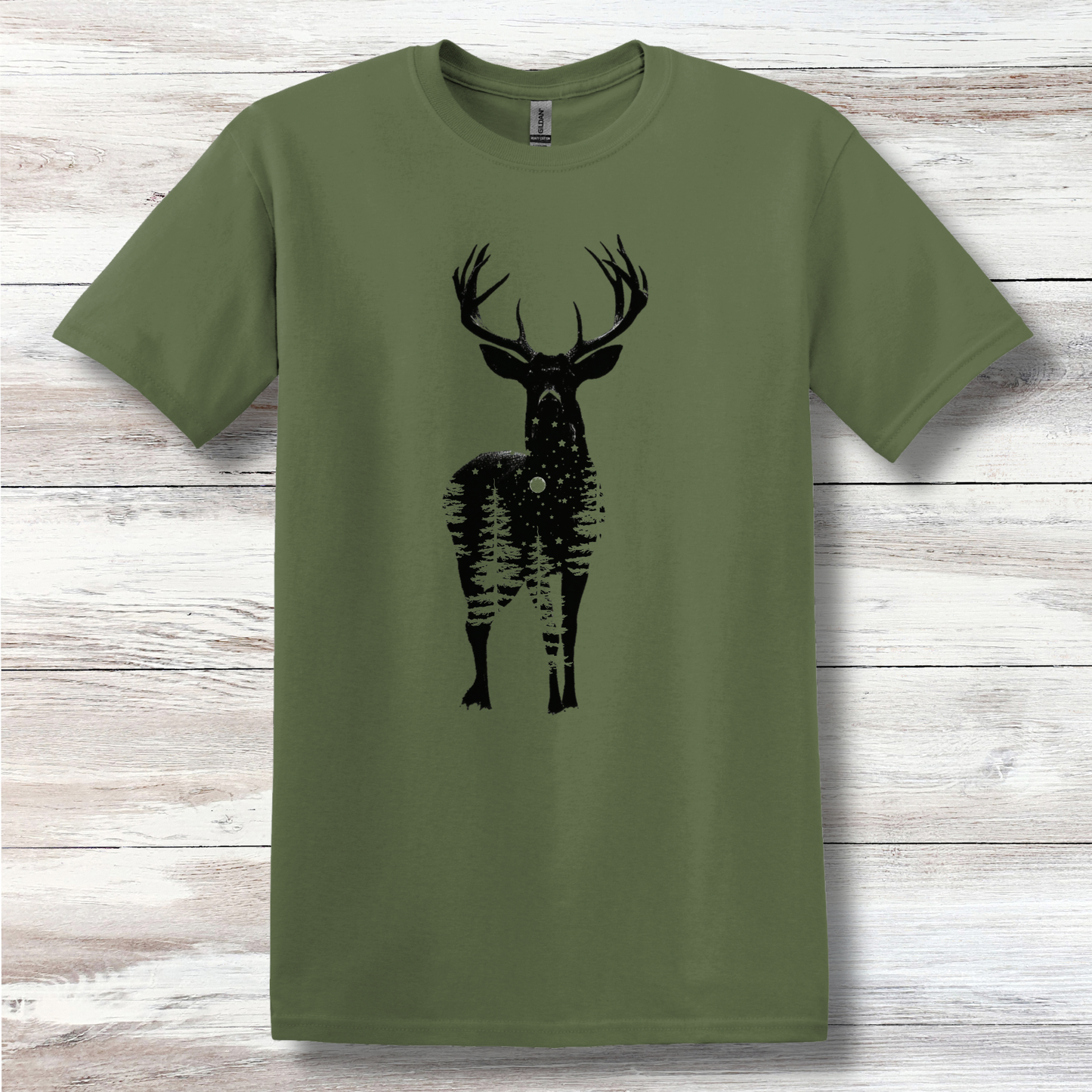 Starry Night Deer T-Shirt | Hunting Shirts