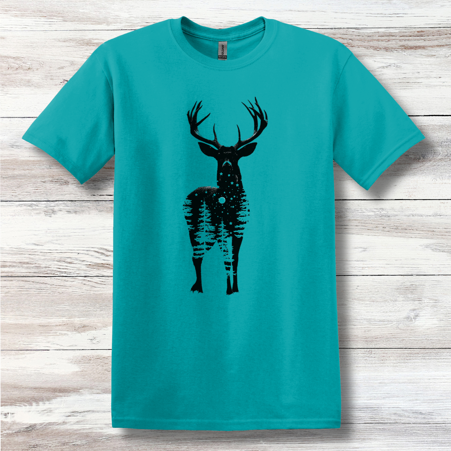 Starry Night Deer T-Shirt | Hunting Shirts