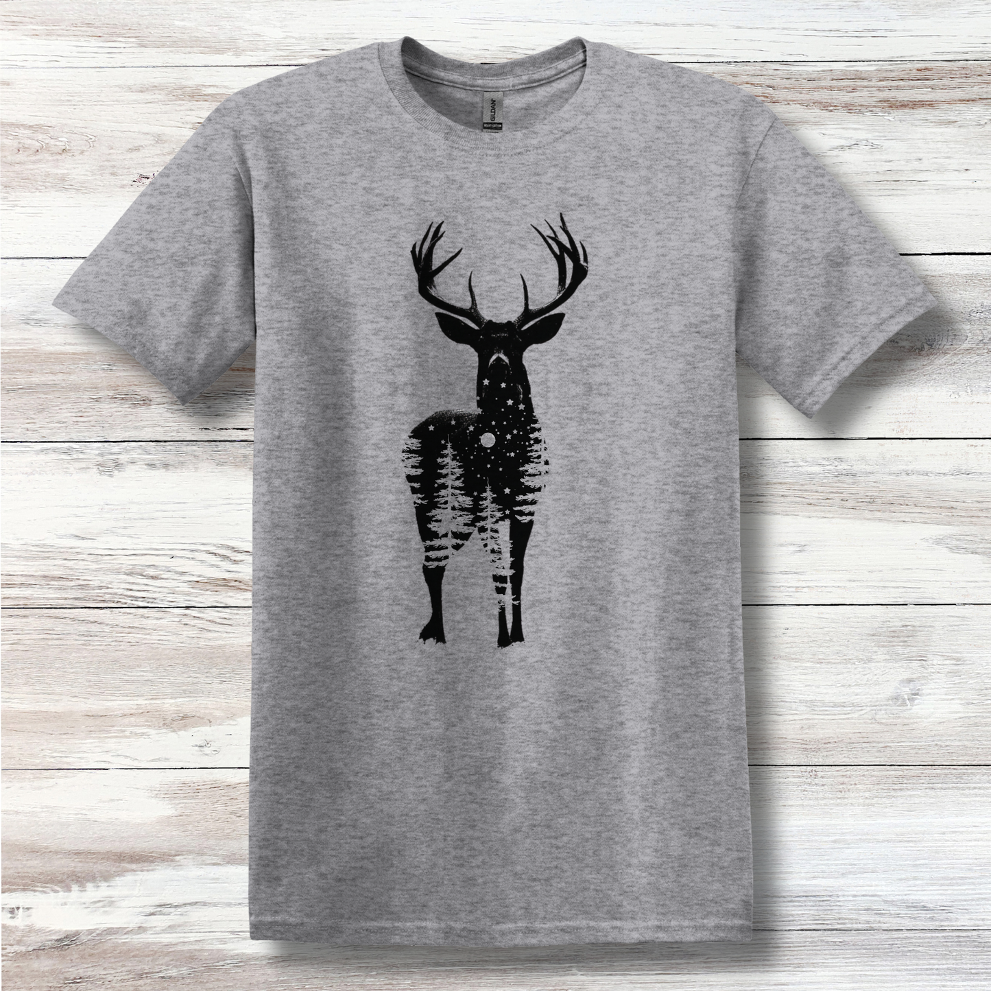 Starry Night Deer T-Shirt | Hunting Shirts