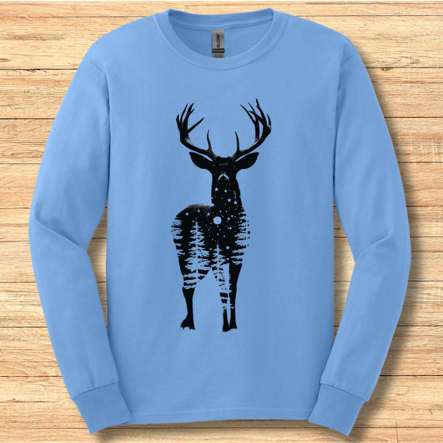 Starry Night Deer Long Sleeve Tee | Hunting Shirts