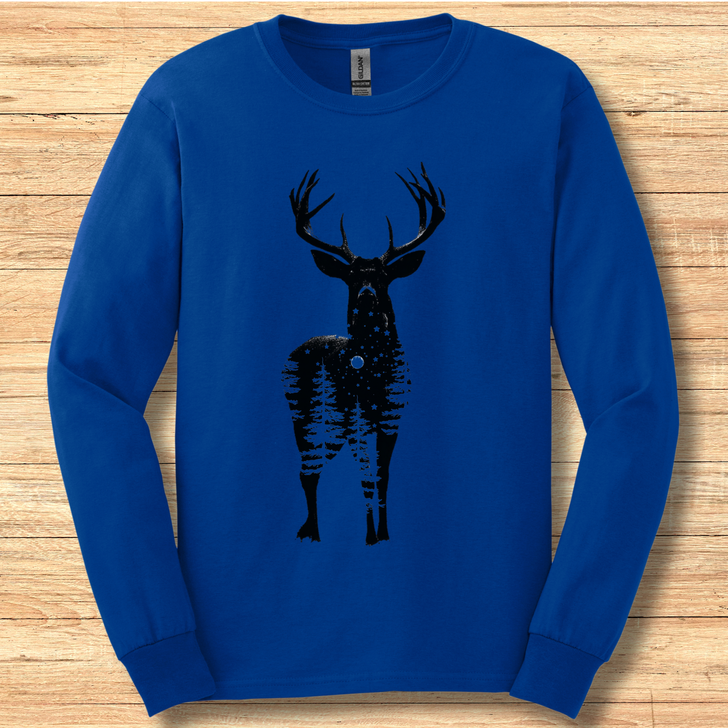 Starry Night Deer Long Sleeve Tee | Hunting Shirts