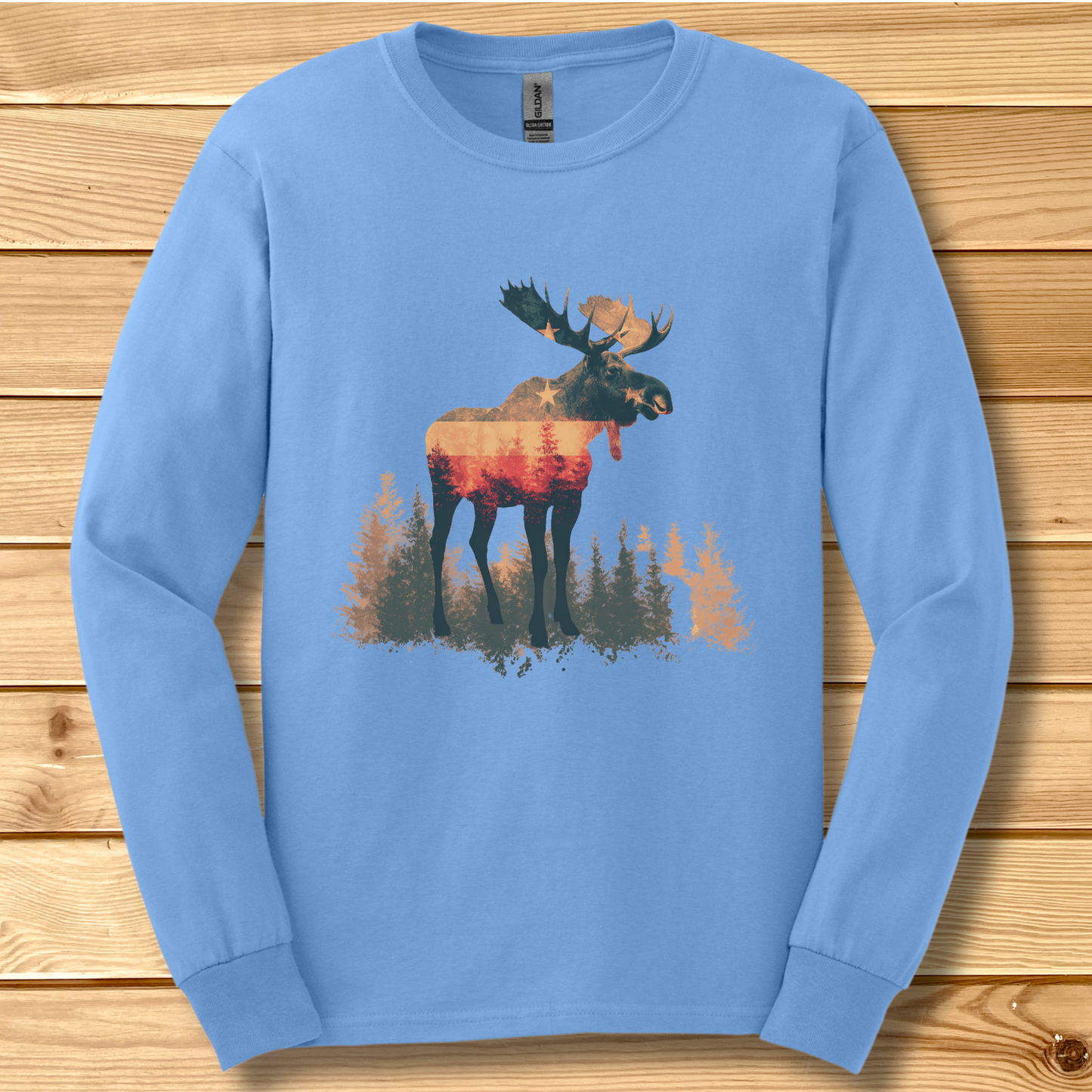 USA Moose Long Sleeve Tee | Moose Hunter Shirt