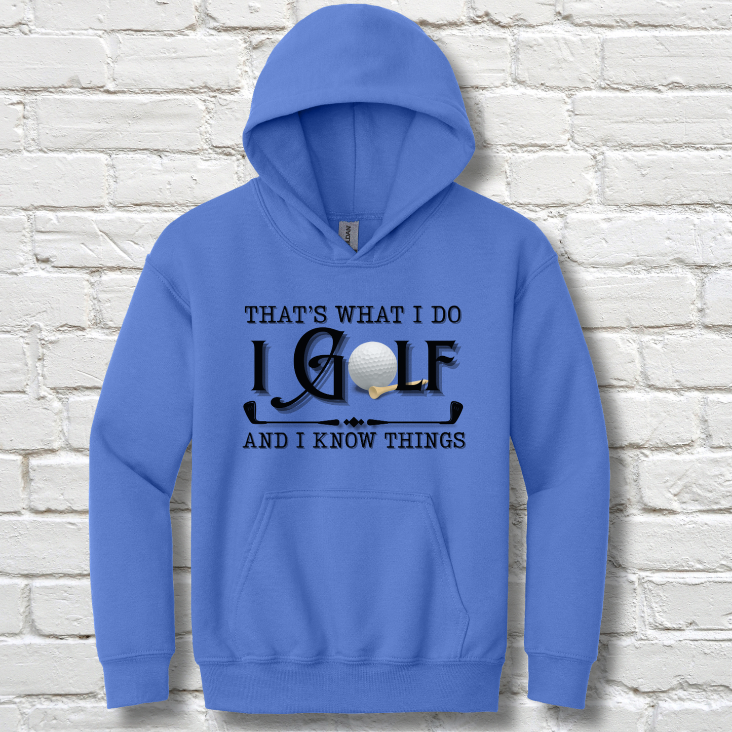 That's What I Do, I Golf Youth Hoodie | Youth Golf Clothing