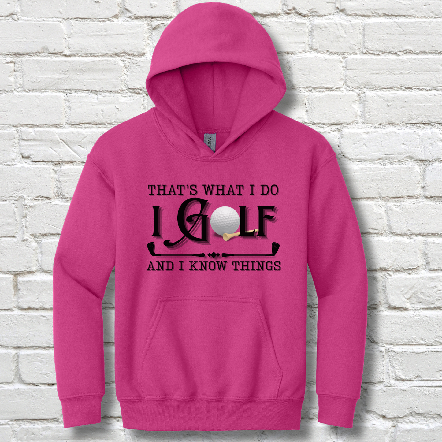 That's What I Do, I Golf Youth Hoodie | Youth Golf Clothing