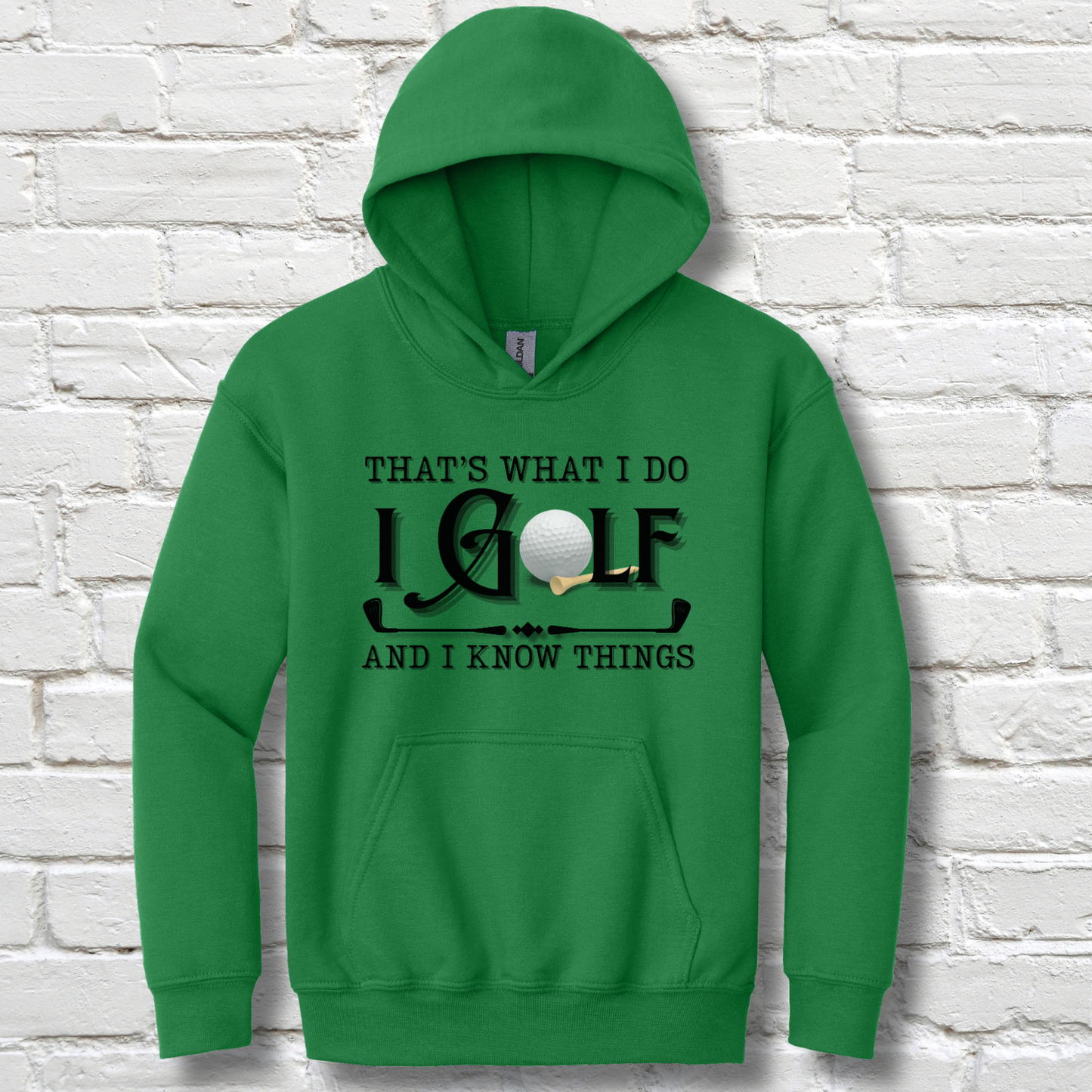 That's What I Do, I Golf Youth Hoodie | Youth Golf Clothing