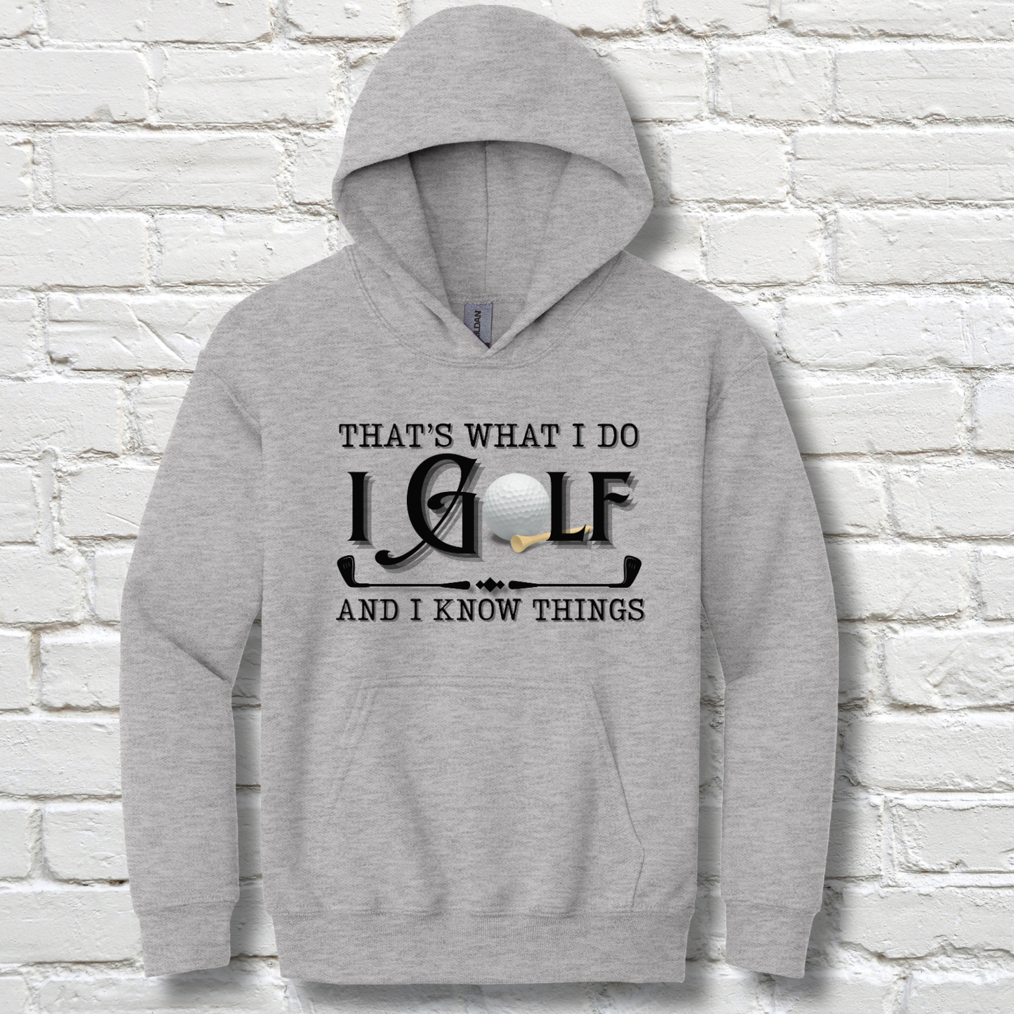 That's What I Do, I Golf Youth Hoodie | Youth Golf Clothing
