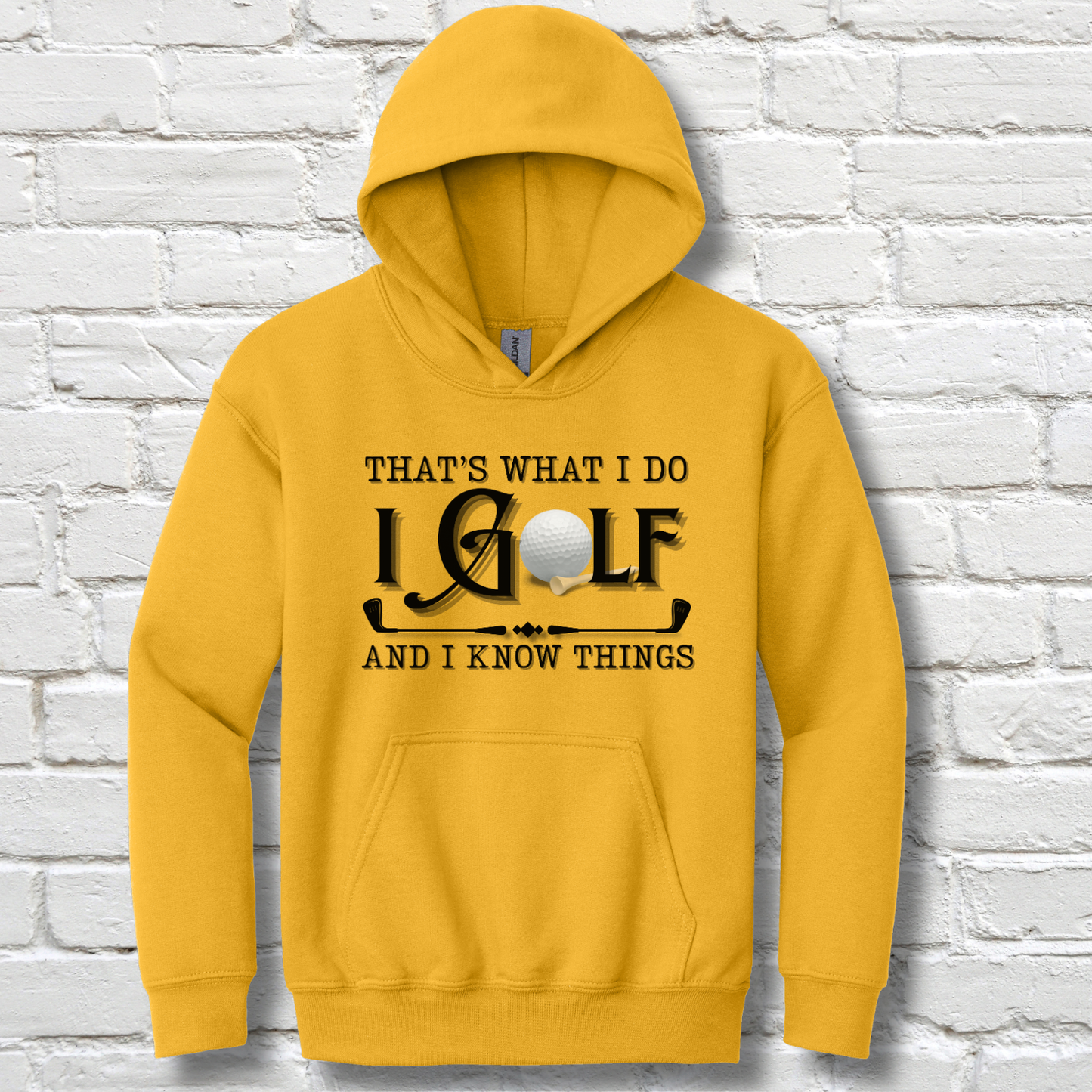 That's What I Do, I Golf Youth Hoodie | Youth Golf Clothing
