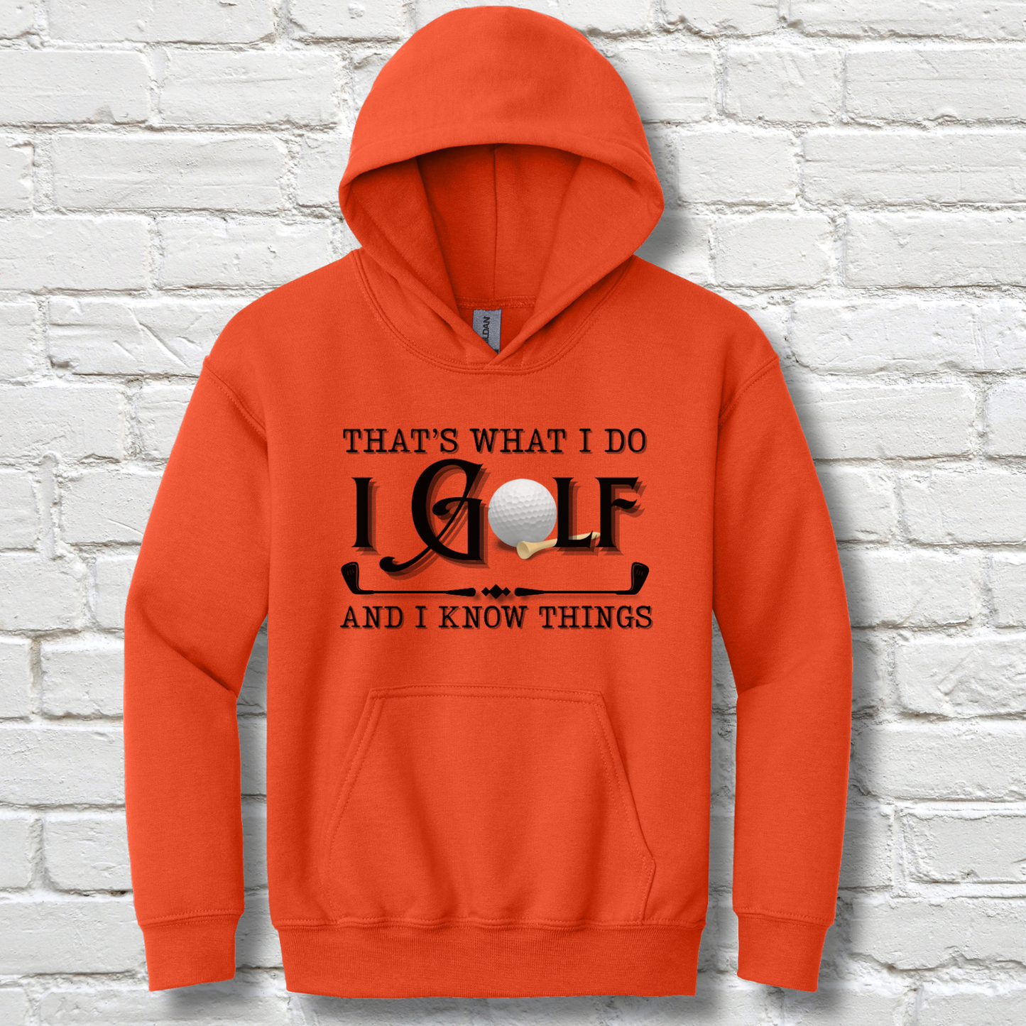That's What I Do, I Golf Youth Hoodie | Youth Golf Clothing