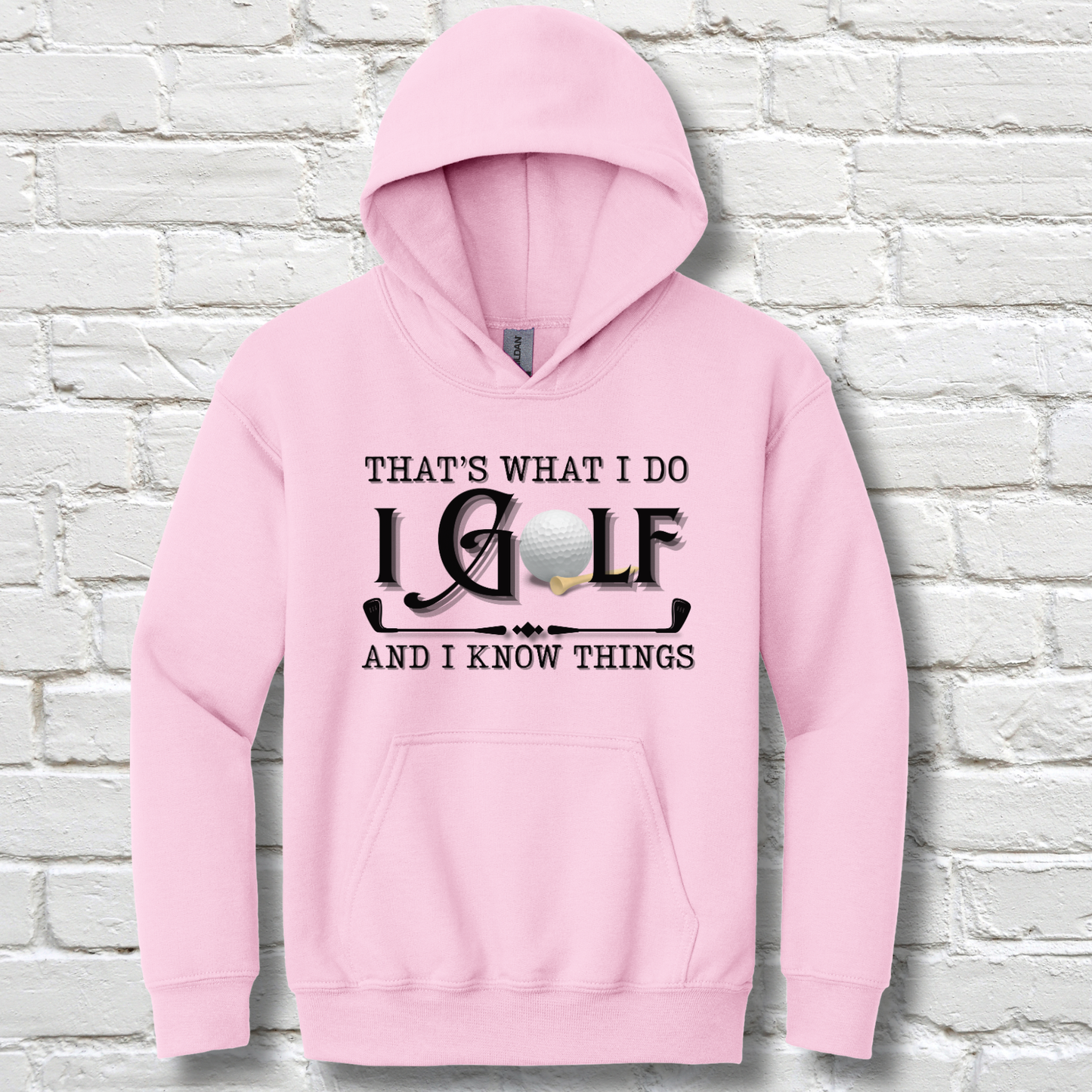 That's What I Do, I Golf Youth Hoodie | Youth Golf Clothing