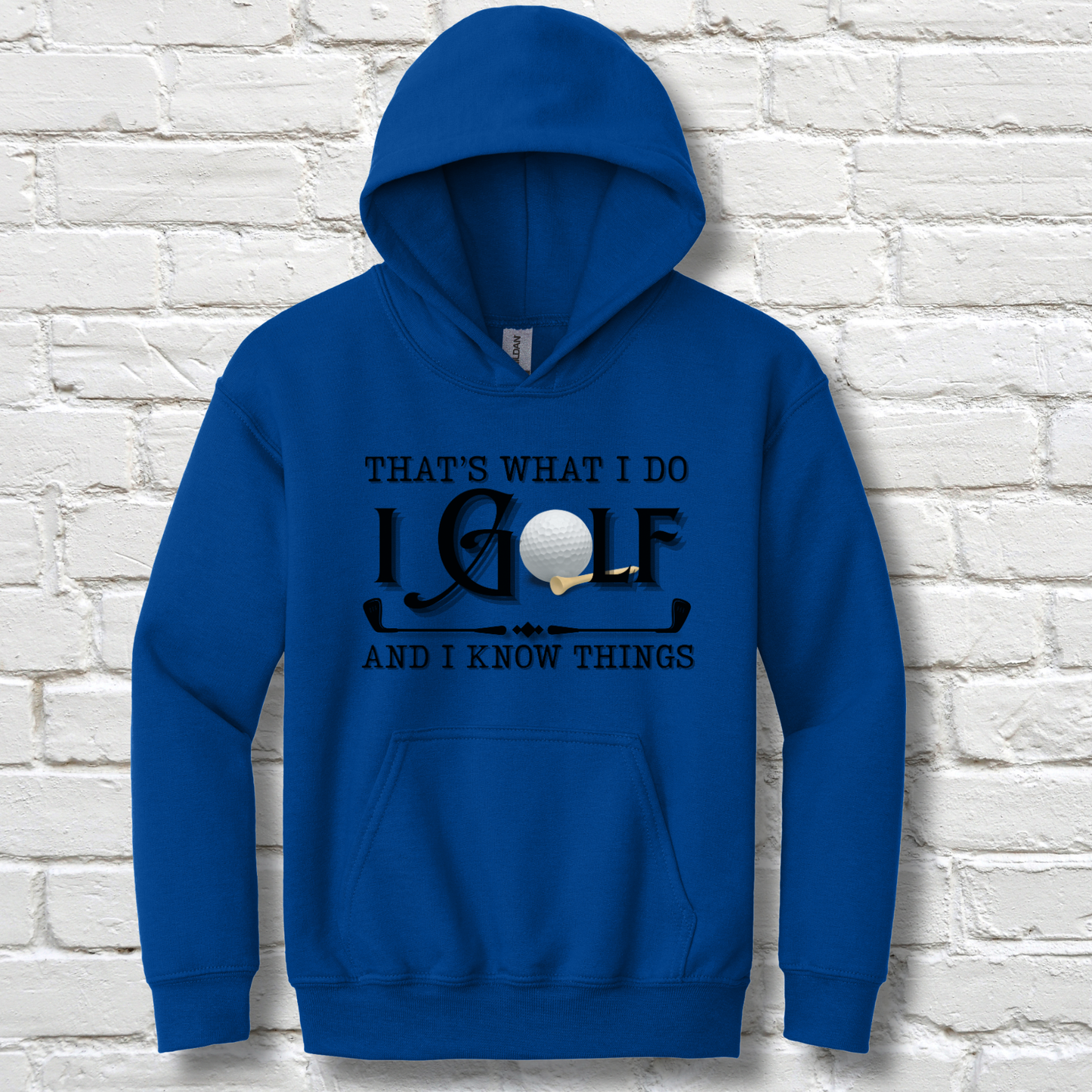 That's What I Do, I Golf Youth Hoodie | Youth Golf Clothing