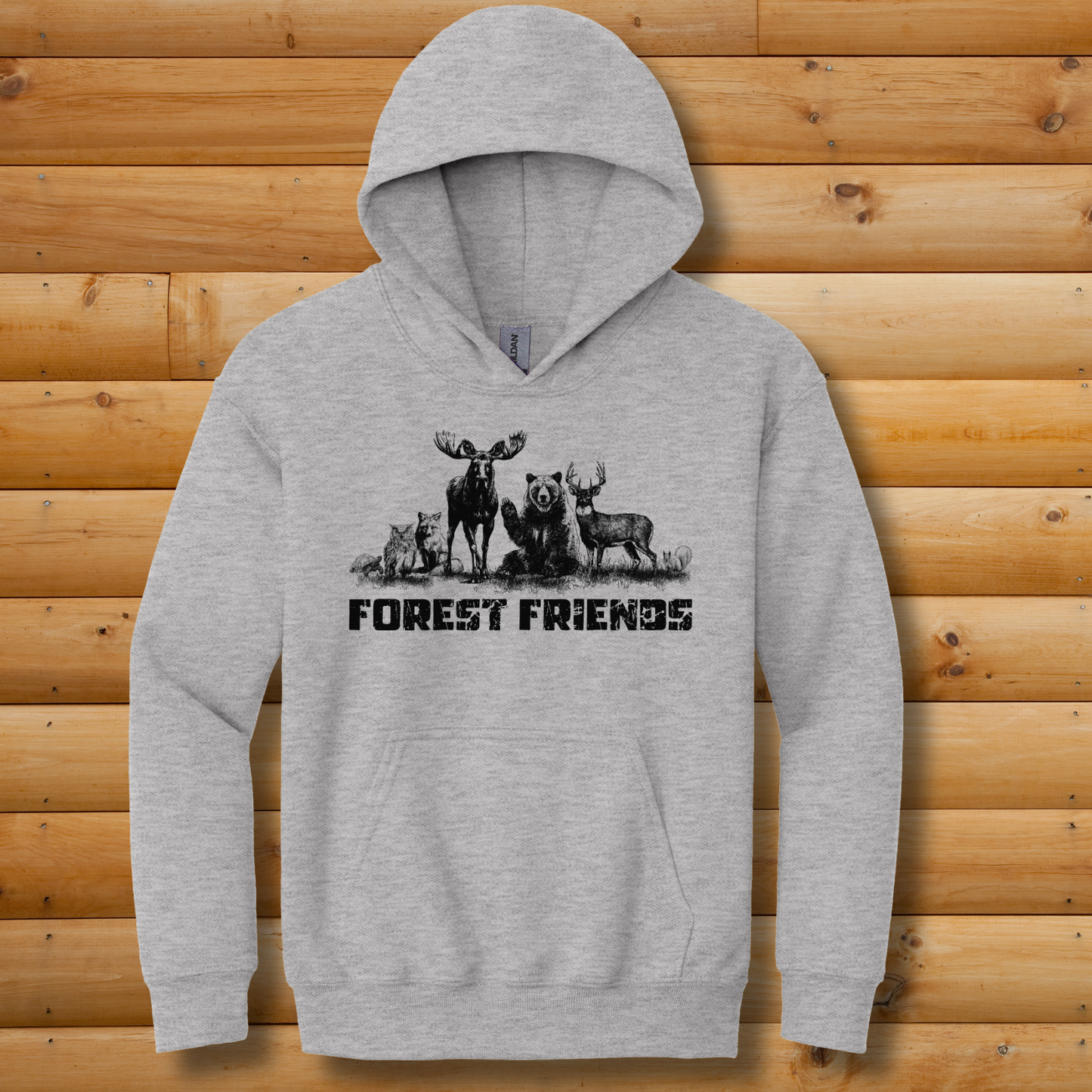 Forest Friends Youth Hoodie | Animal Shirt