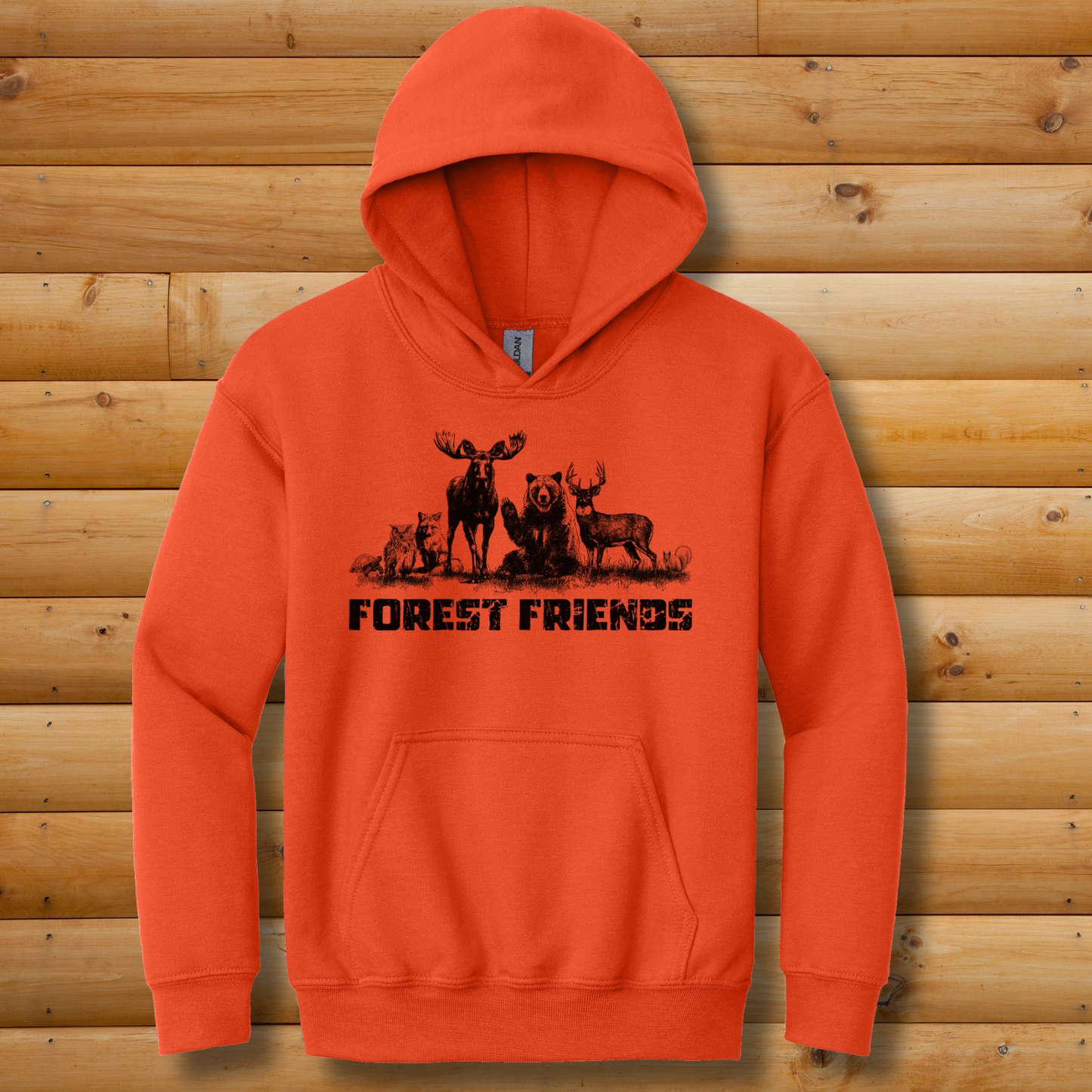 Forest Friends Youth Hoodie | Animal Shirt
