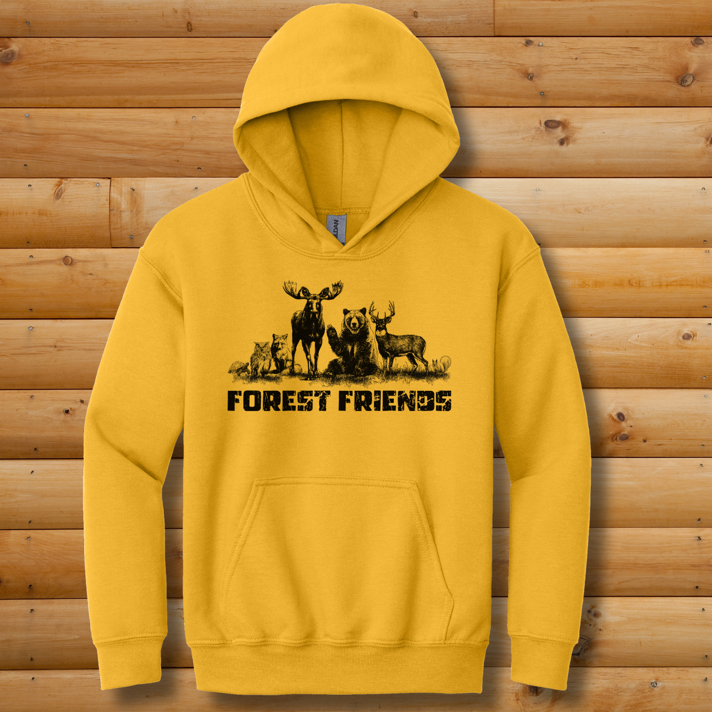 Forest Friends Youth Hoodie | Animal Shirt