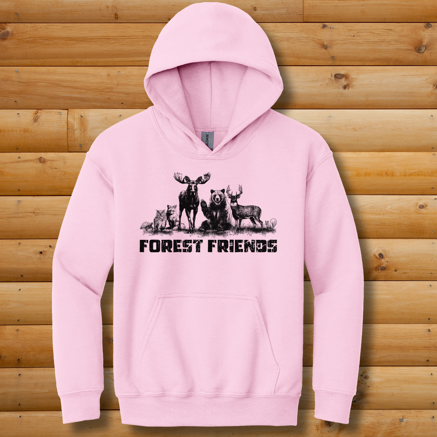 Forest Friends Youth Hoodie | Animal Shirt