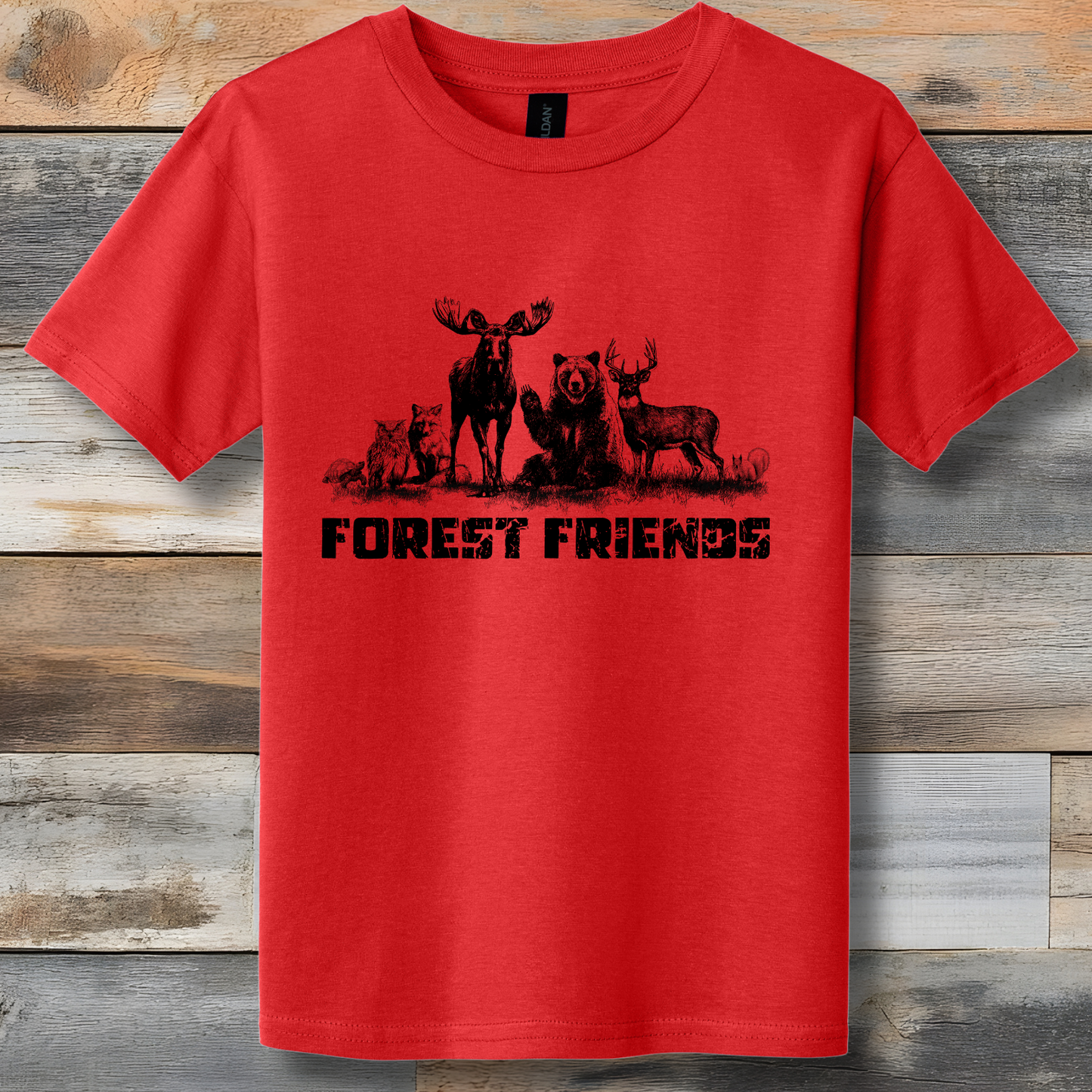 Forest Friends Youth T-Shirt | Animal Shirt